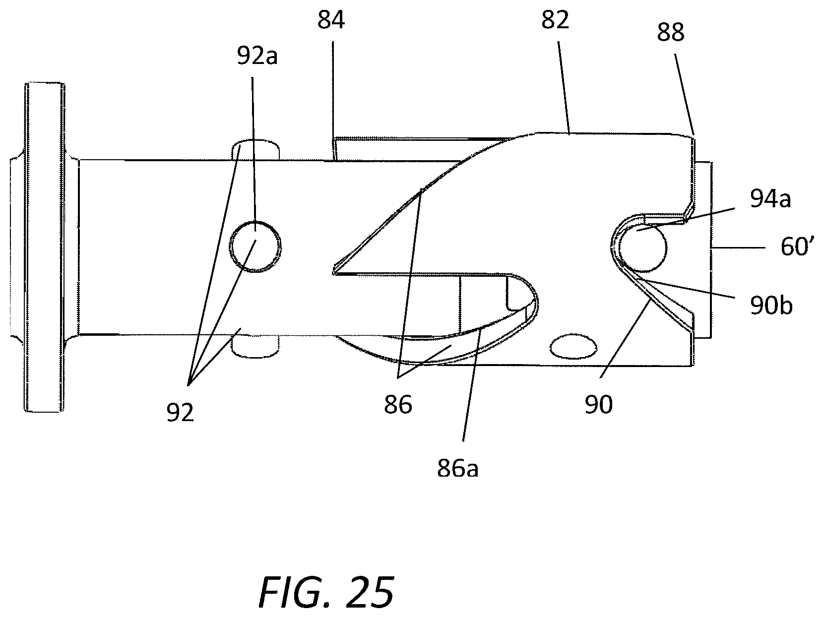 Patent US12496066 Figure 18 – Surgical stapler handle assembly having actuation mechanism with longitudinally rotatable shaft