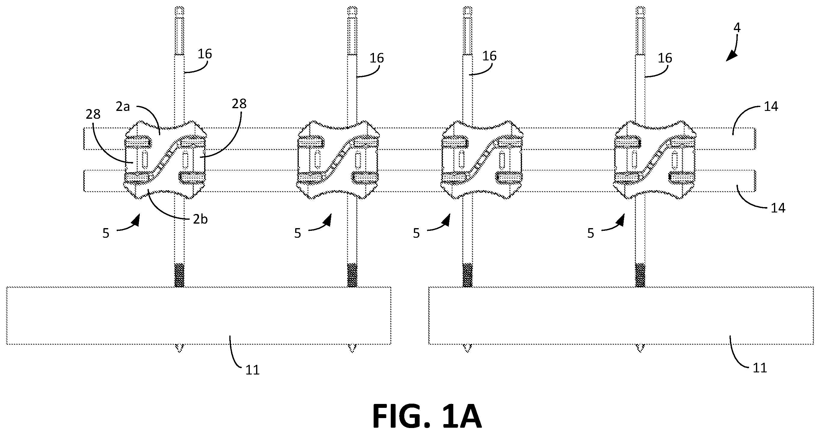 Patent US12496097 Figure 1 – Universal clamp apparatus for bone fixation device