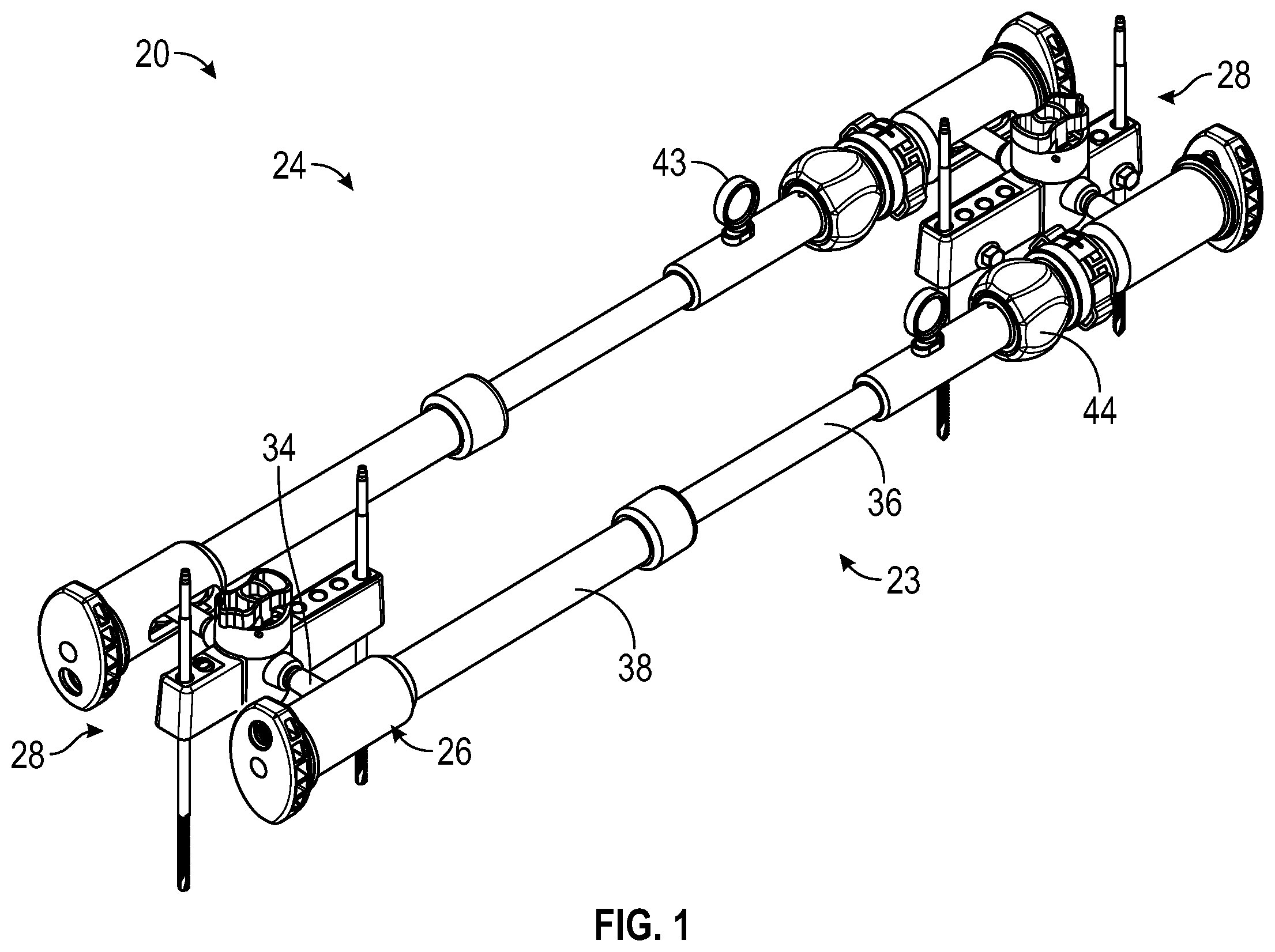 Patent US12496098 — Bone fixator with removable portion — Figure 1