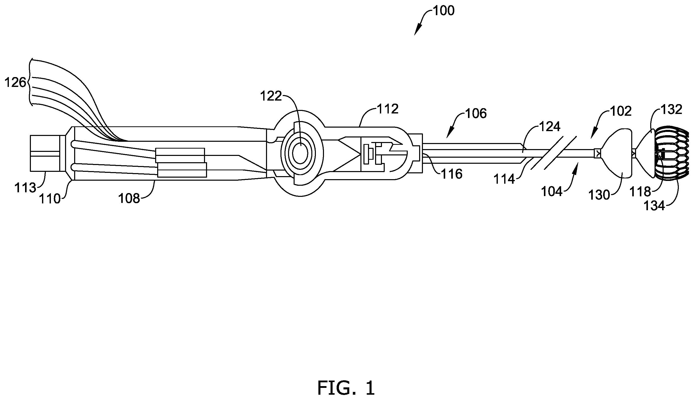 Patent US12496122 — Ablation and occlusive system — Figure 1