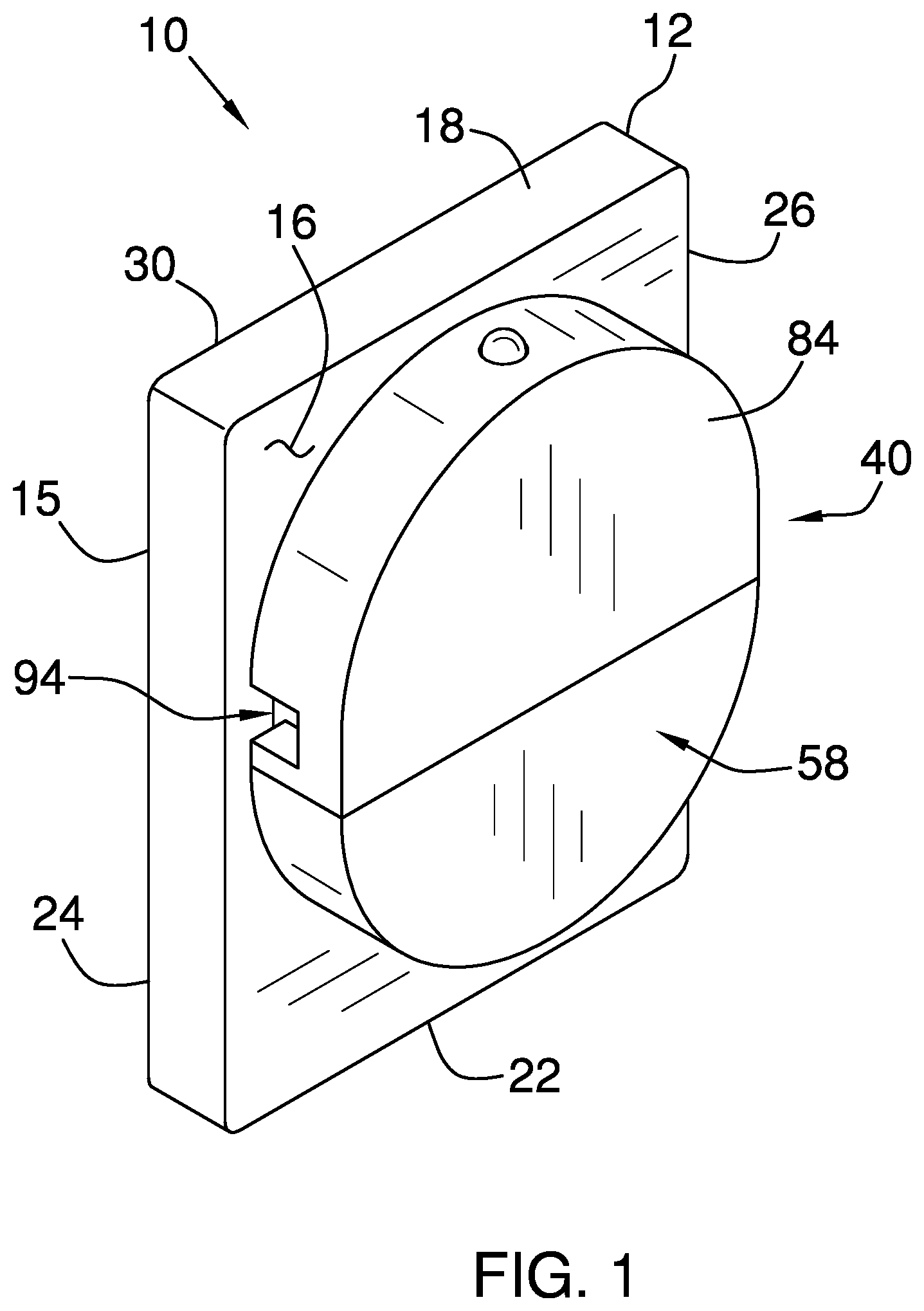 Patent US12496169 — Adjustable orthodontic assembly — Figure 1