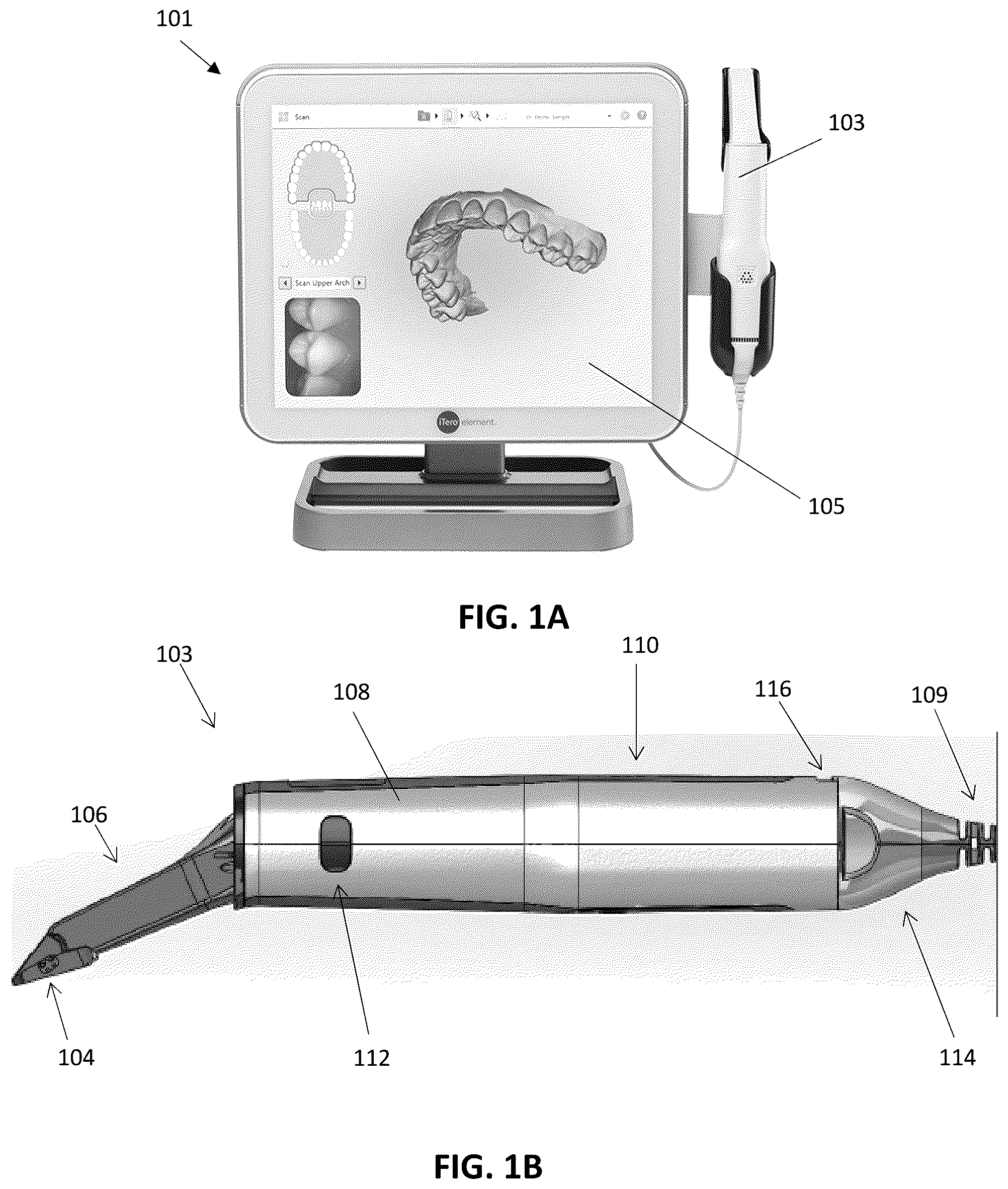Patent US12496171 — Face capture and intraoral scanner and methods of use — Figure 1