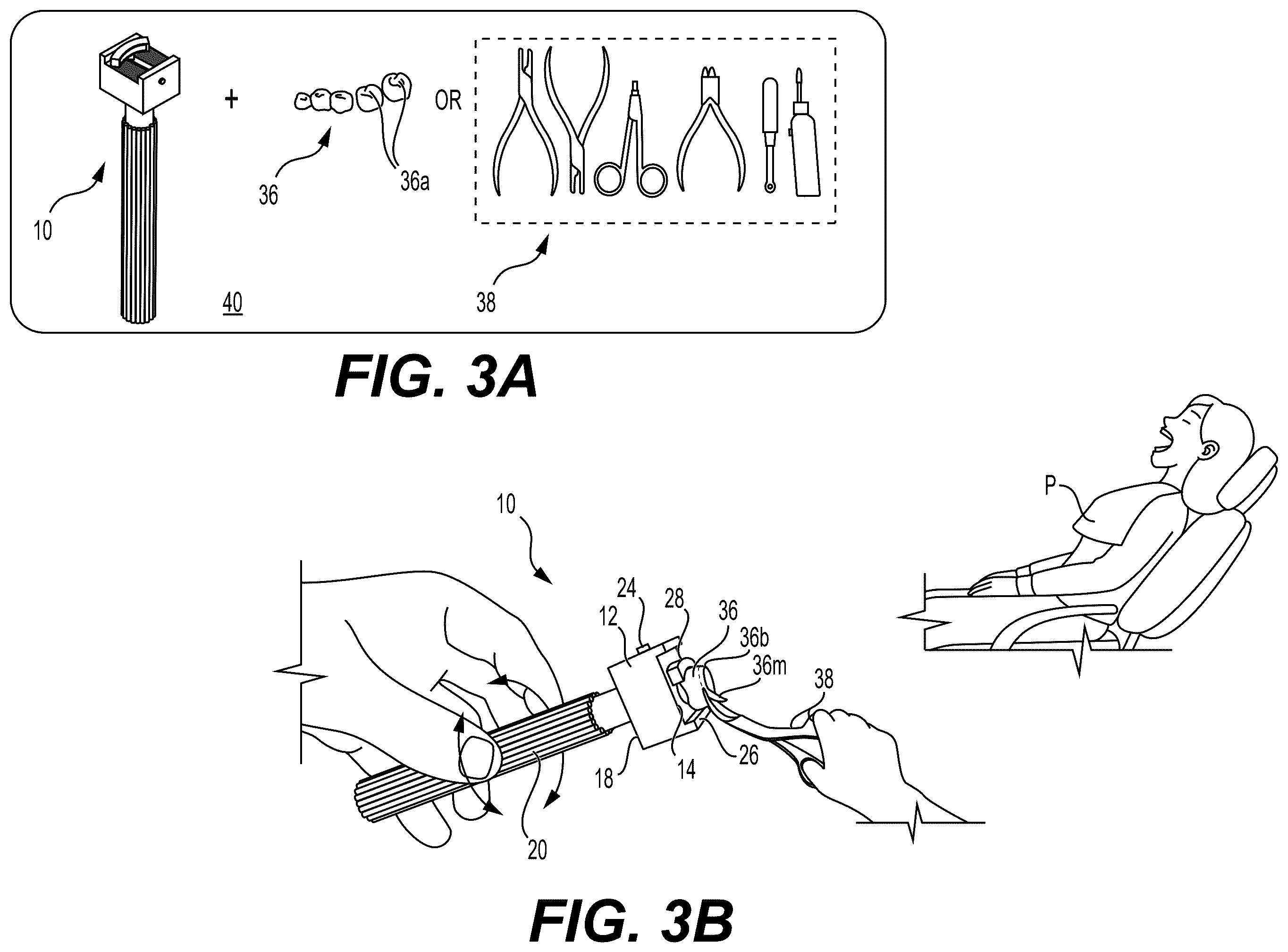 Patent US12496174 Figure 3 – Handheld vise for dental crowns