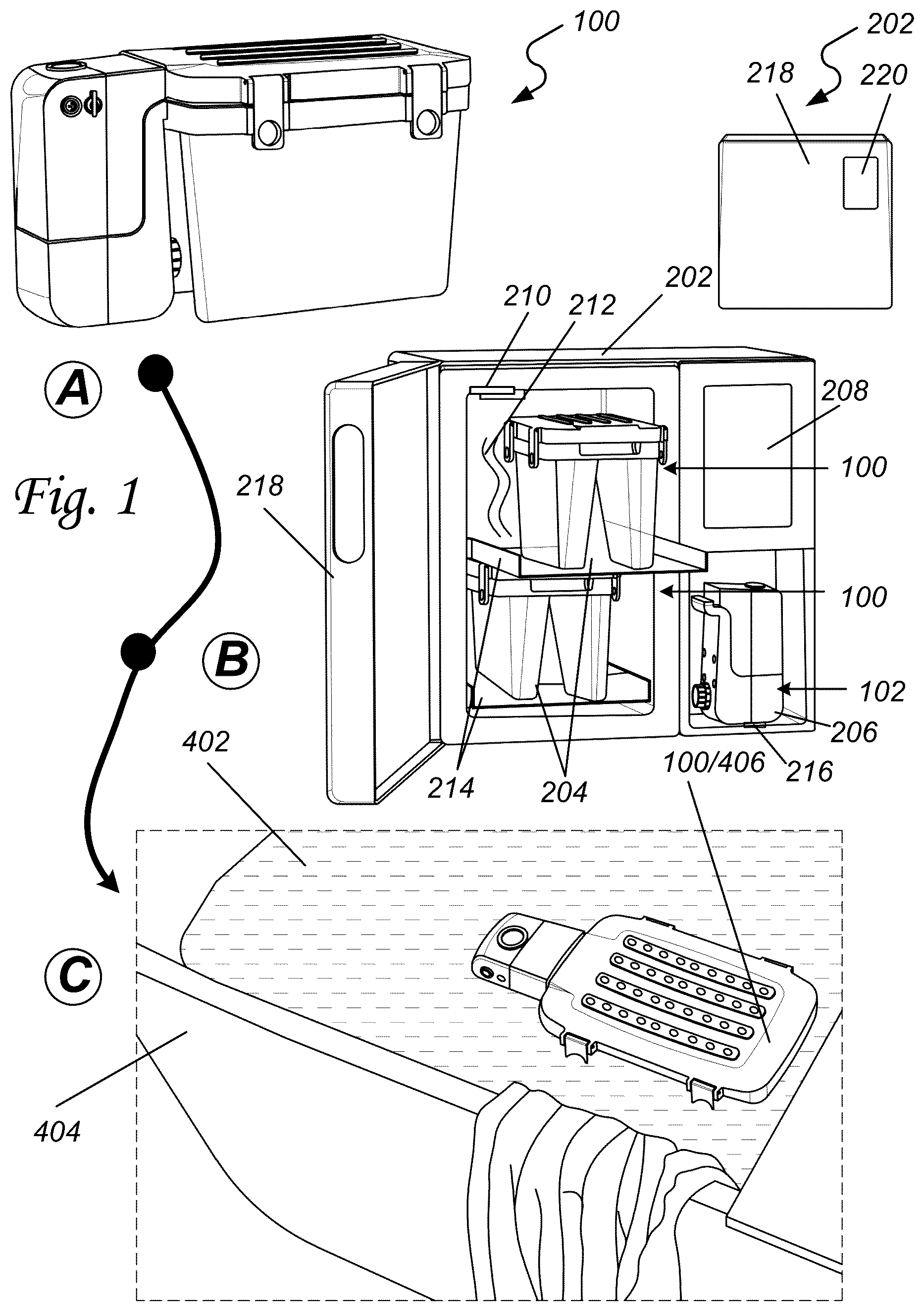 Patent US12496214 — Modular cold therapy system with directed water circulation and ice geometry enhancements — Figure 1