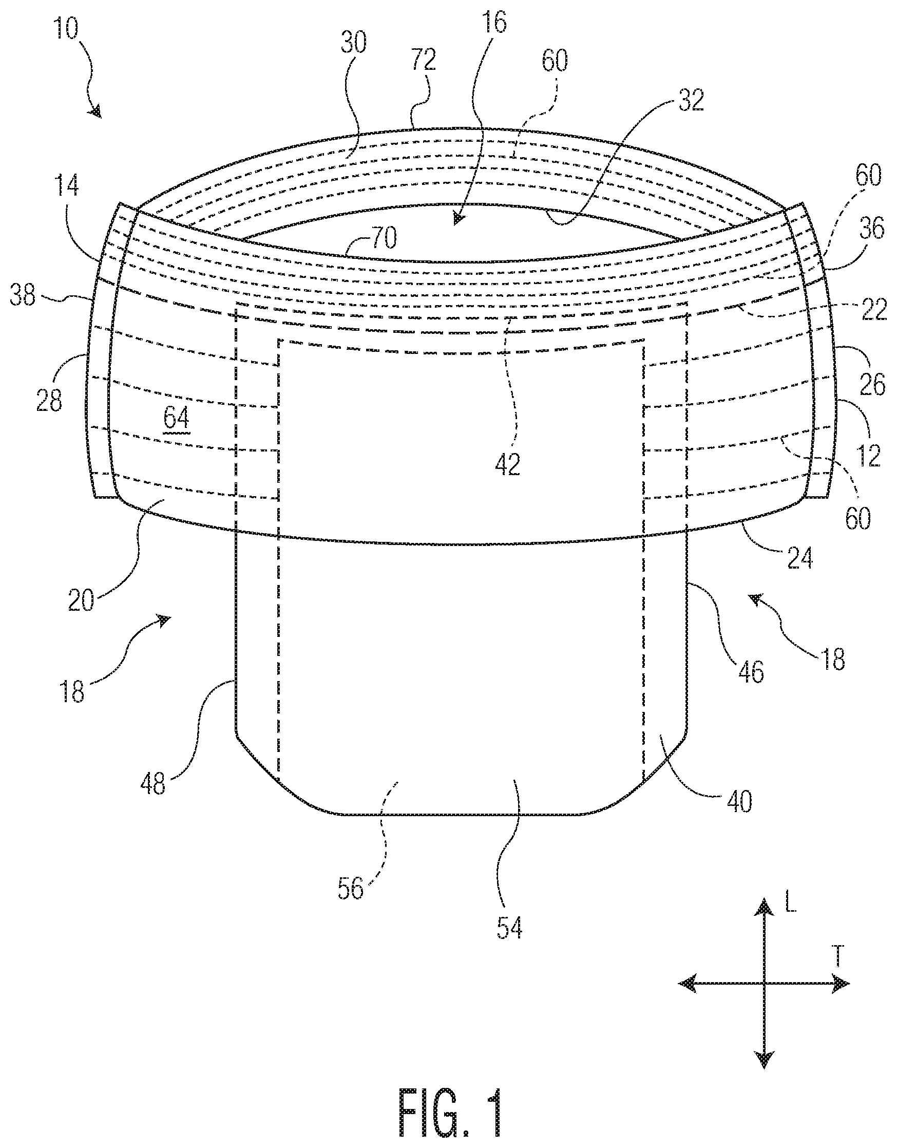 Patent US12496236 — Absorbent article — Figure 1