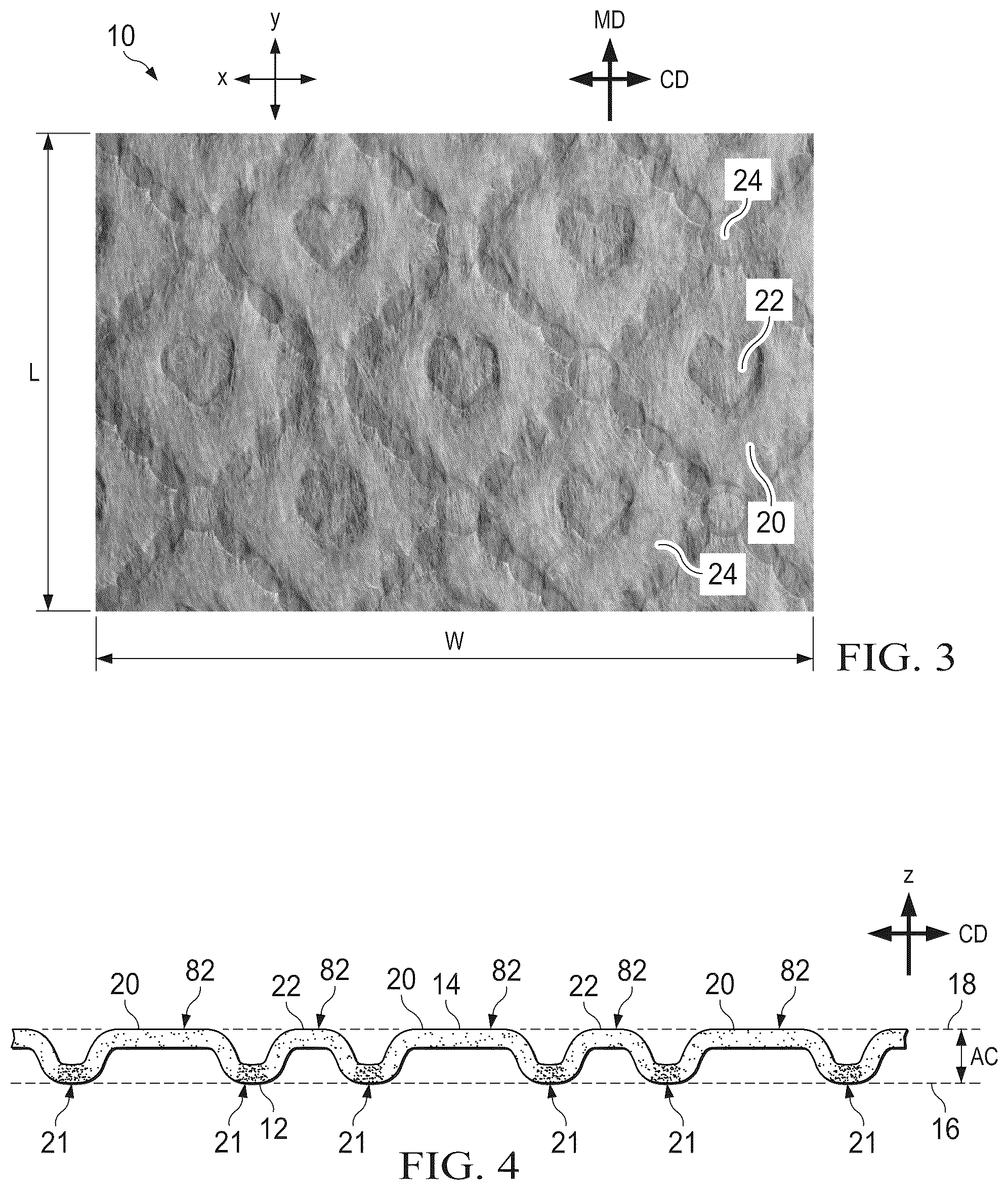 Patent US12496238 Figure 2 – Shaped nonwoven