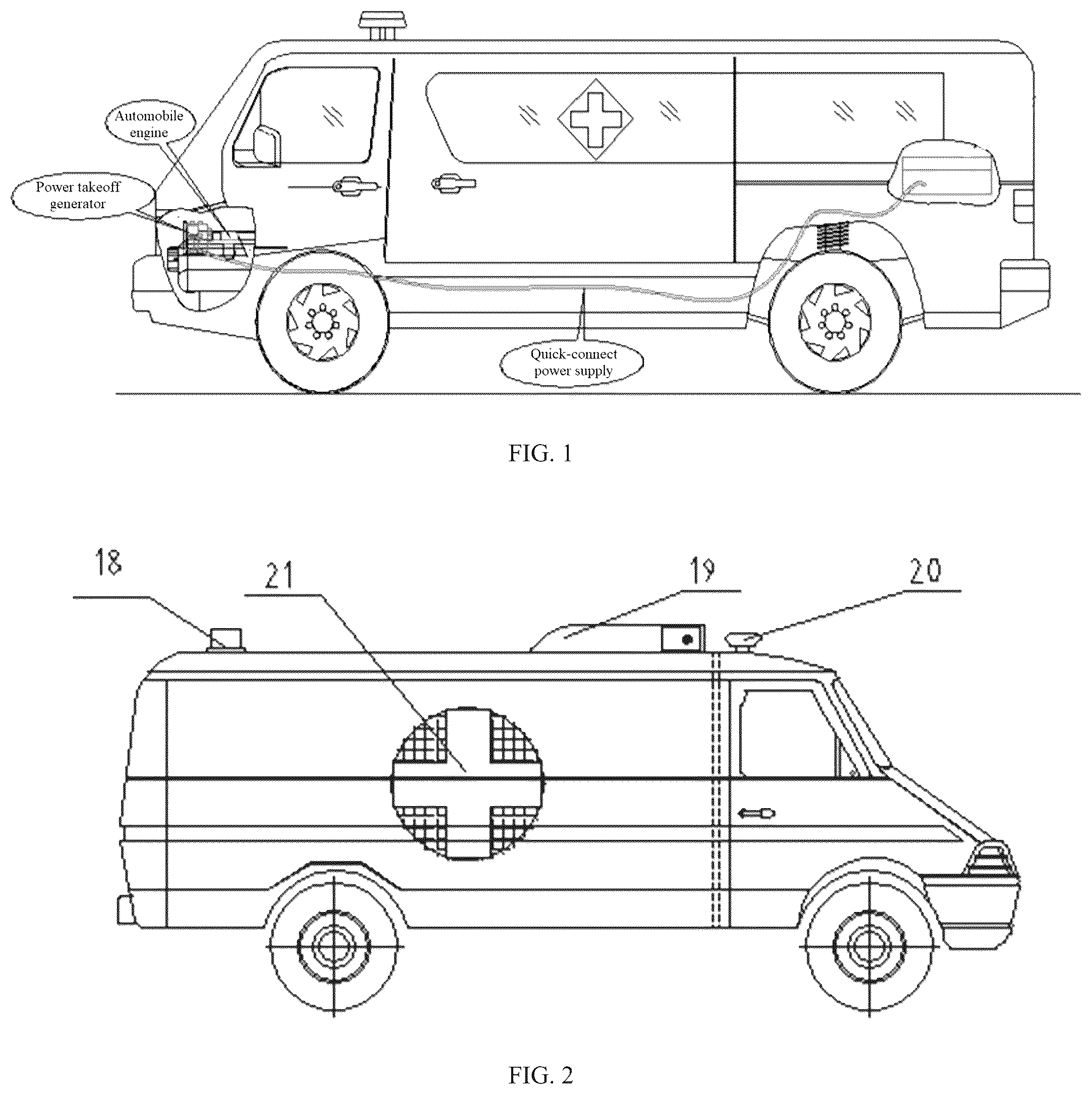 Patent US12496240 — Ambulance-type mobile catheter room for cardiovascular interventional surgery — Figure 1