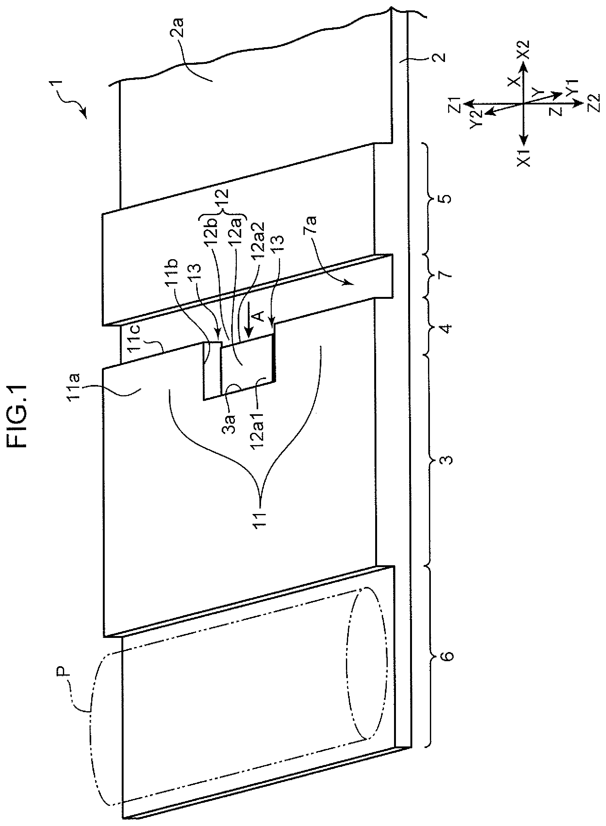 Patent US12496242 Figure 1 – Mat