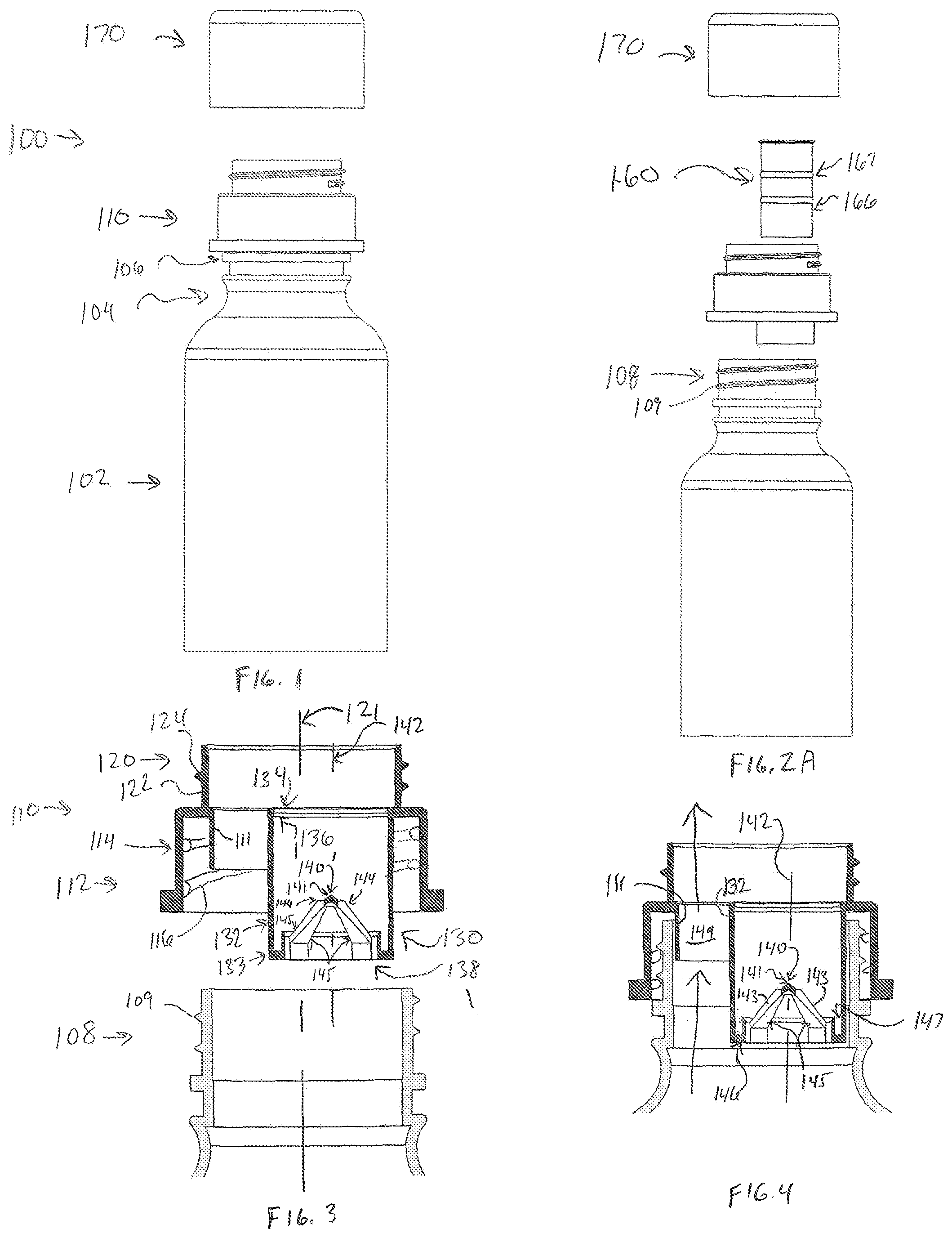 Patent US12496257 — Ingredient dispensing and drink through device for beverage container — Figure 1