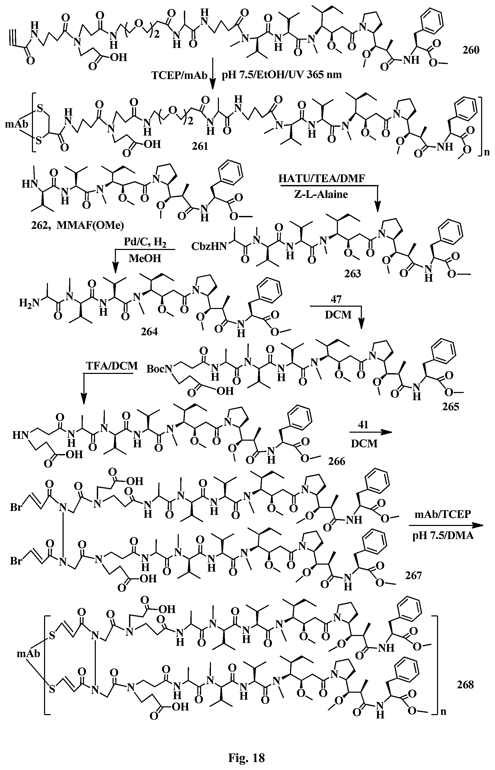 Patent US12496351 Figure 18 – Conjugation linkers, cell binding molecule-drug conjugates containing the linkers, methods of making and uses such conjugates with the linkers
