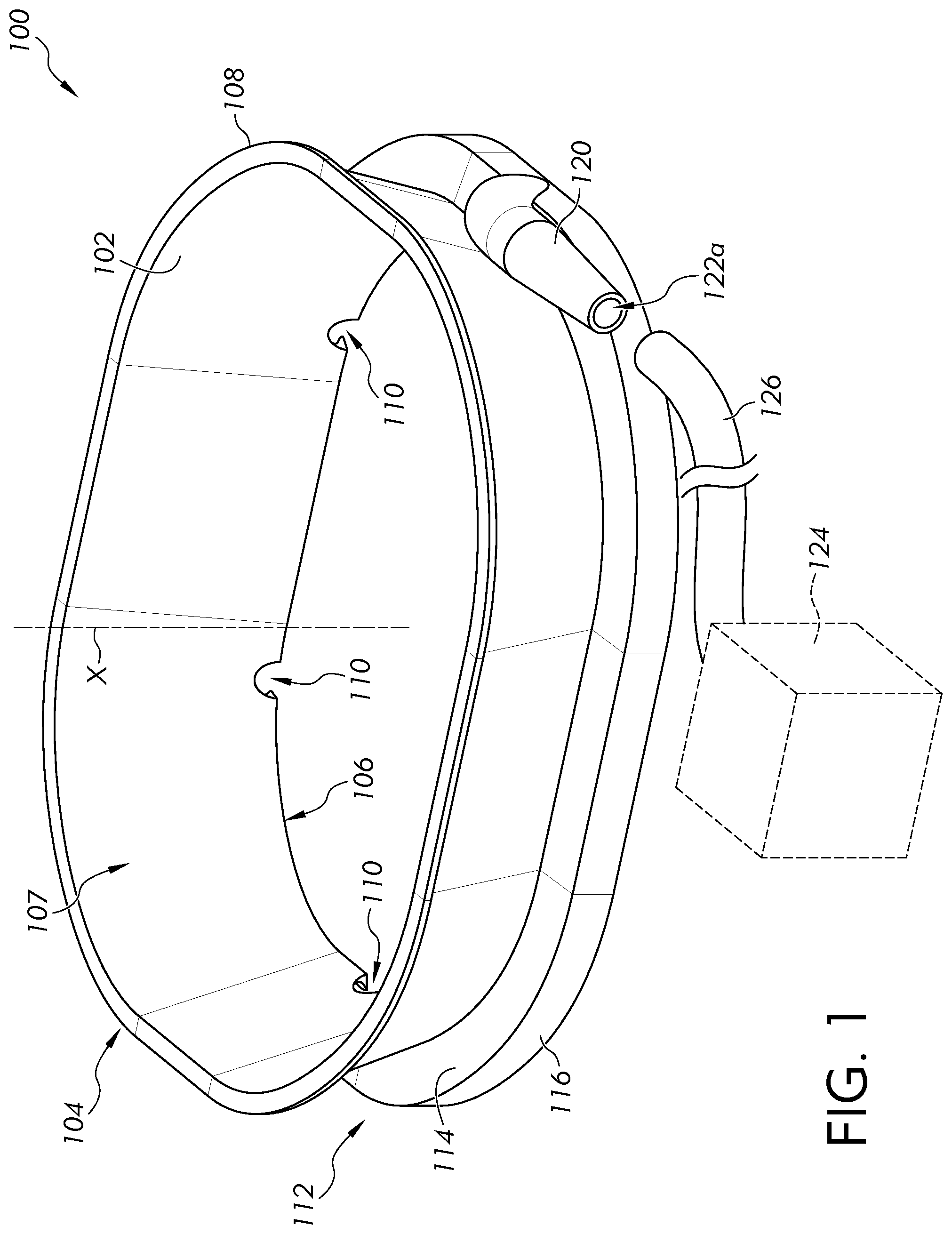 Patent US12496390 — Spill protection basin for surgeries — Figure 1