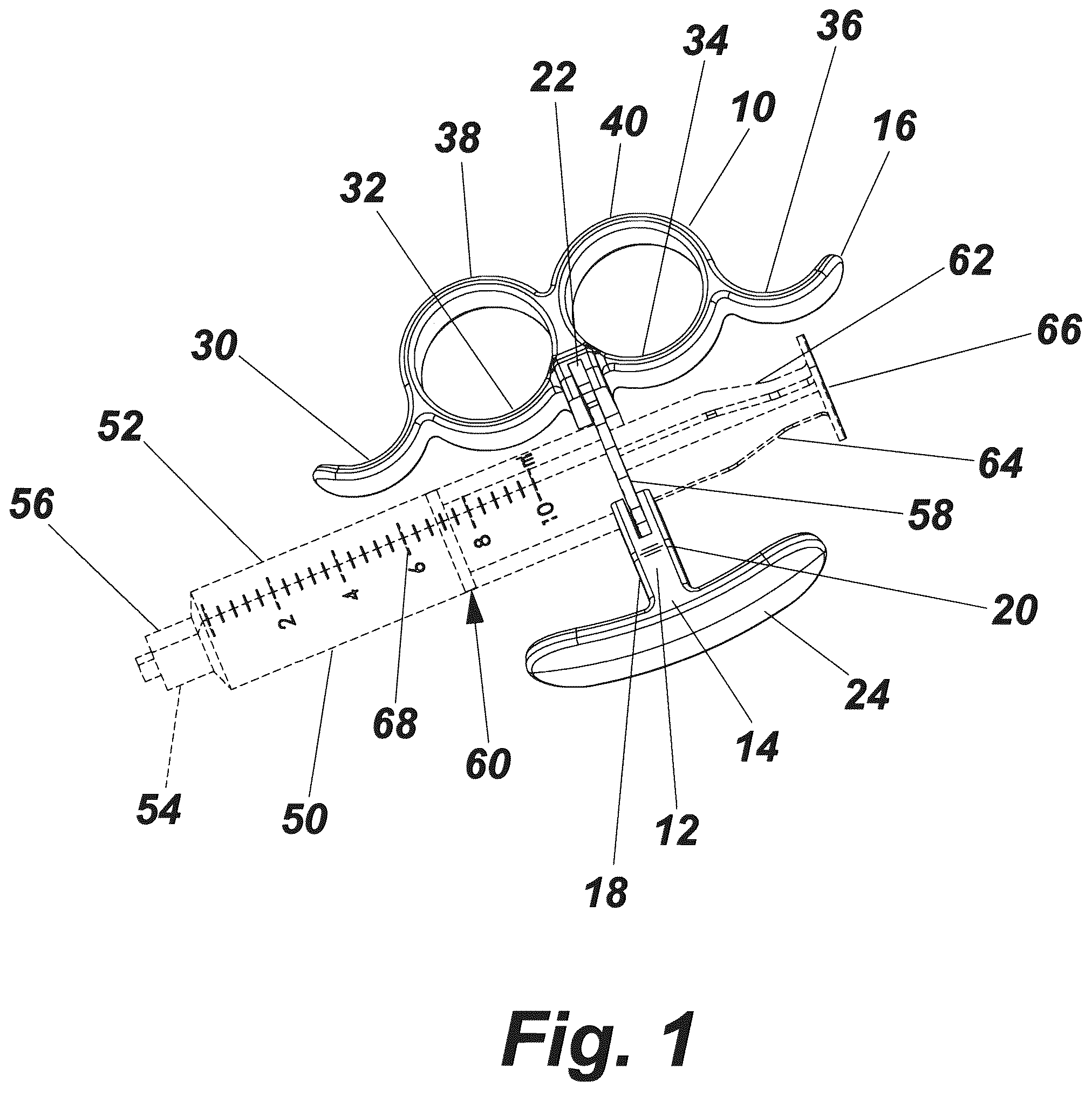 Patent US12496404 — Syringe hand grip adapter — Figure 1