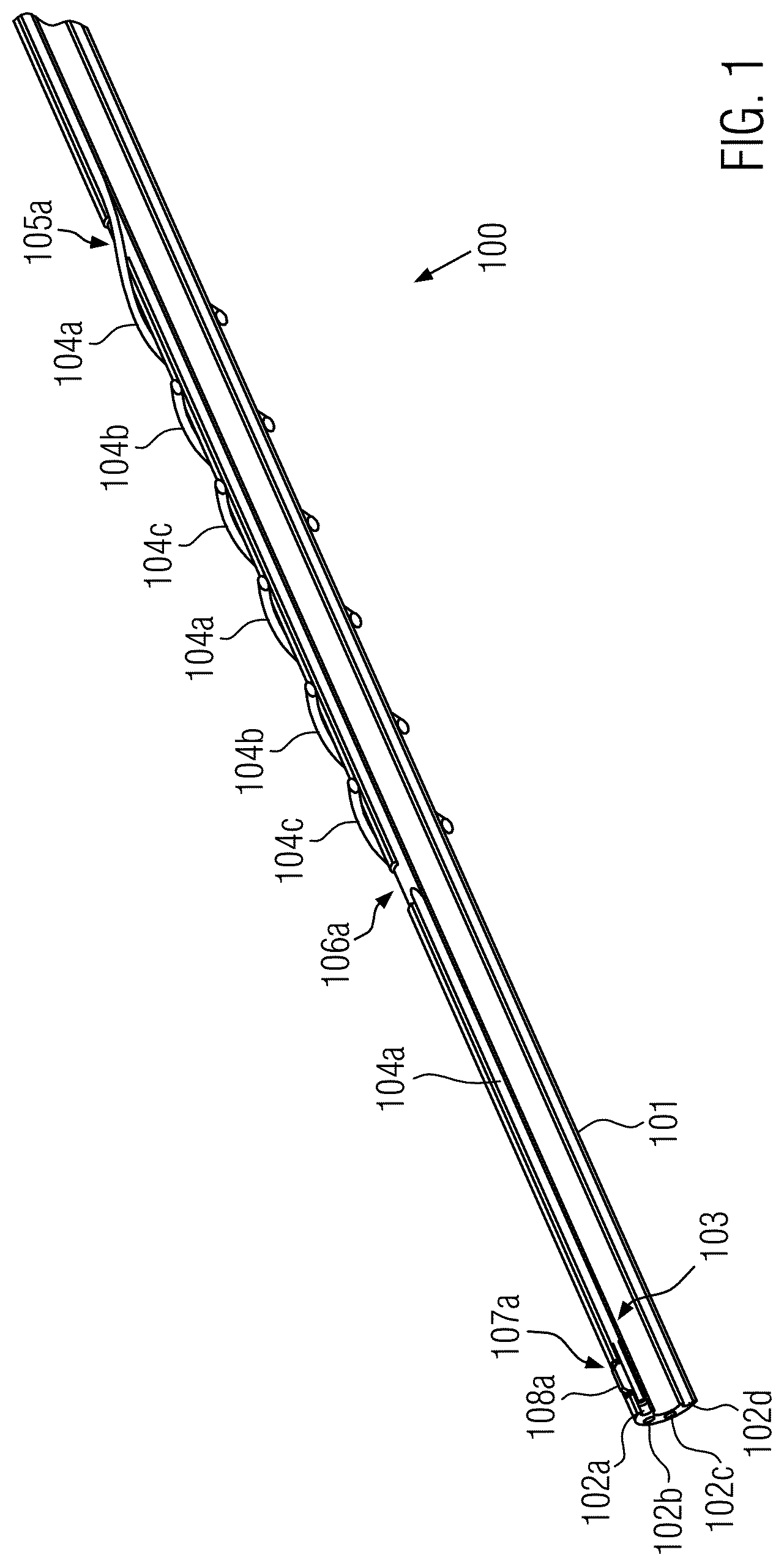 Patent US12496453 Figure 1 – Implantable lead