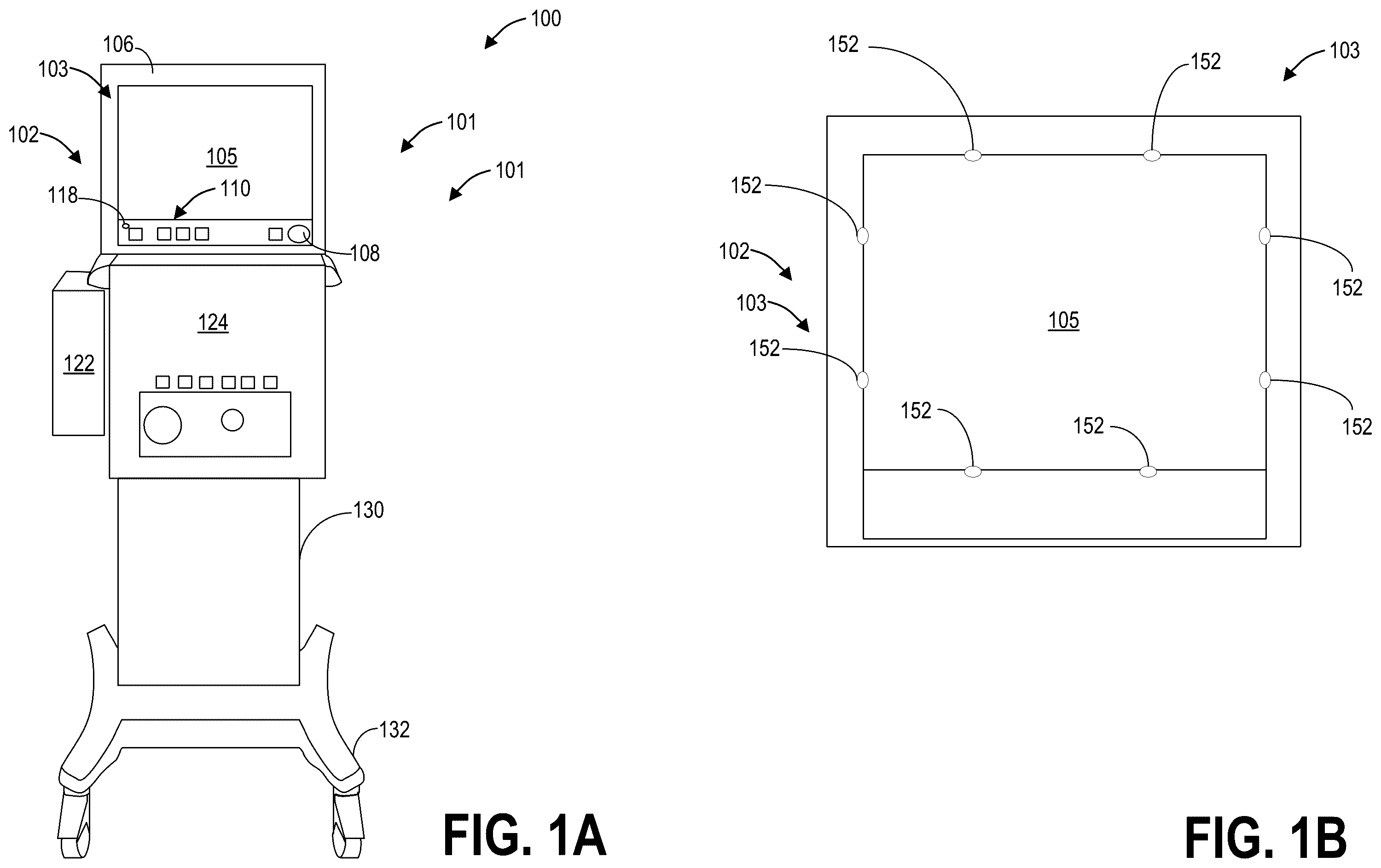 Patent US12496462 Figure 1 – Methods and systems for self-sterilizing touch screen