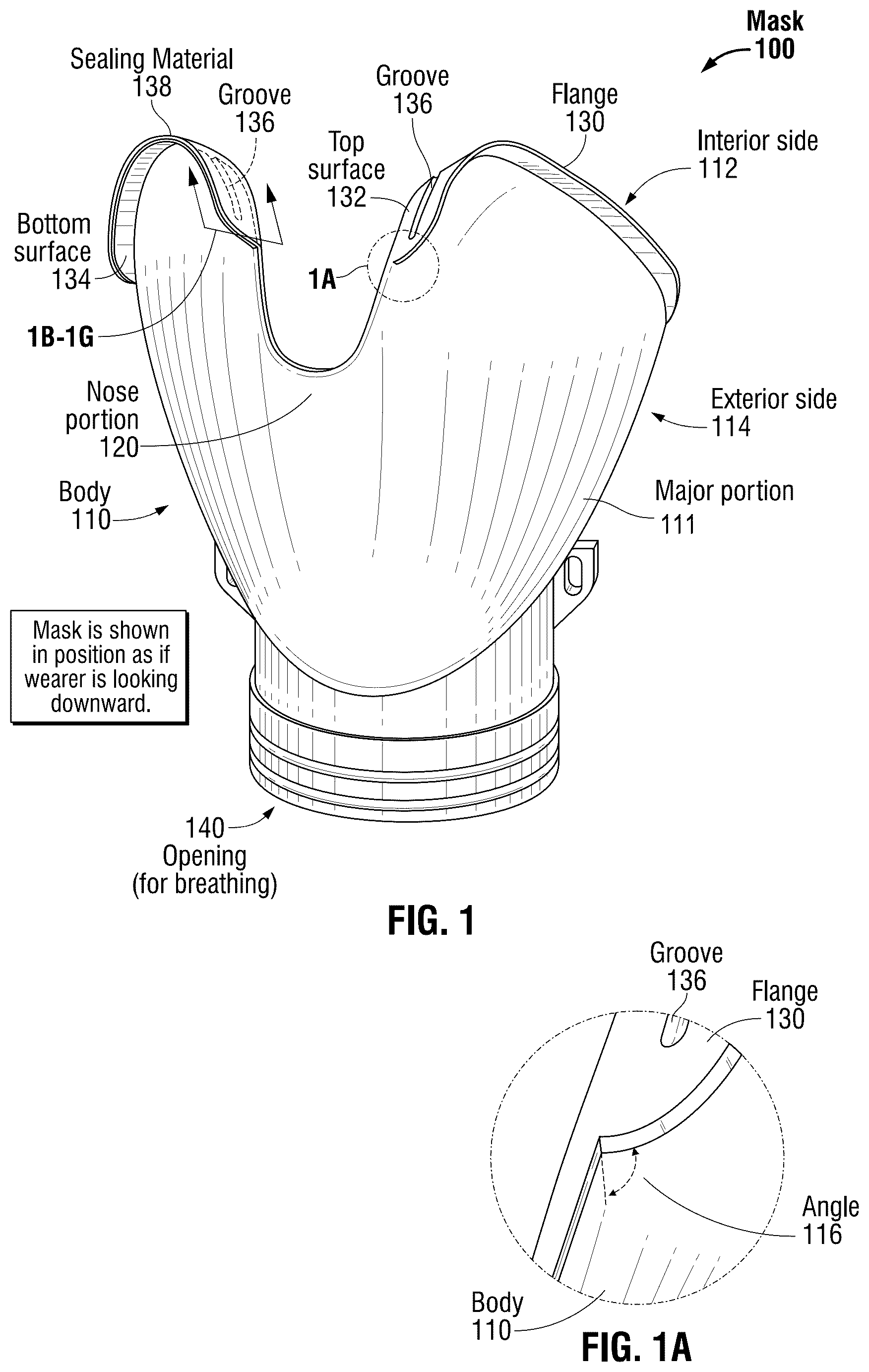 Patent US12496472 — Cold sterilizable protective mask — Figure 1