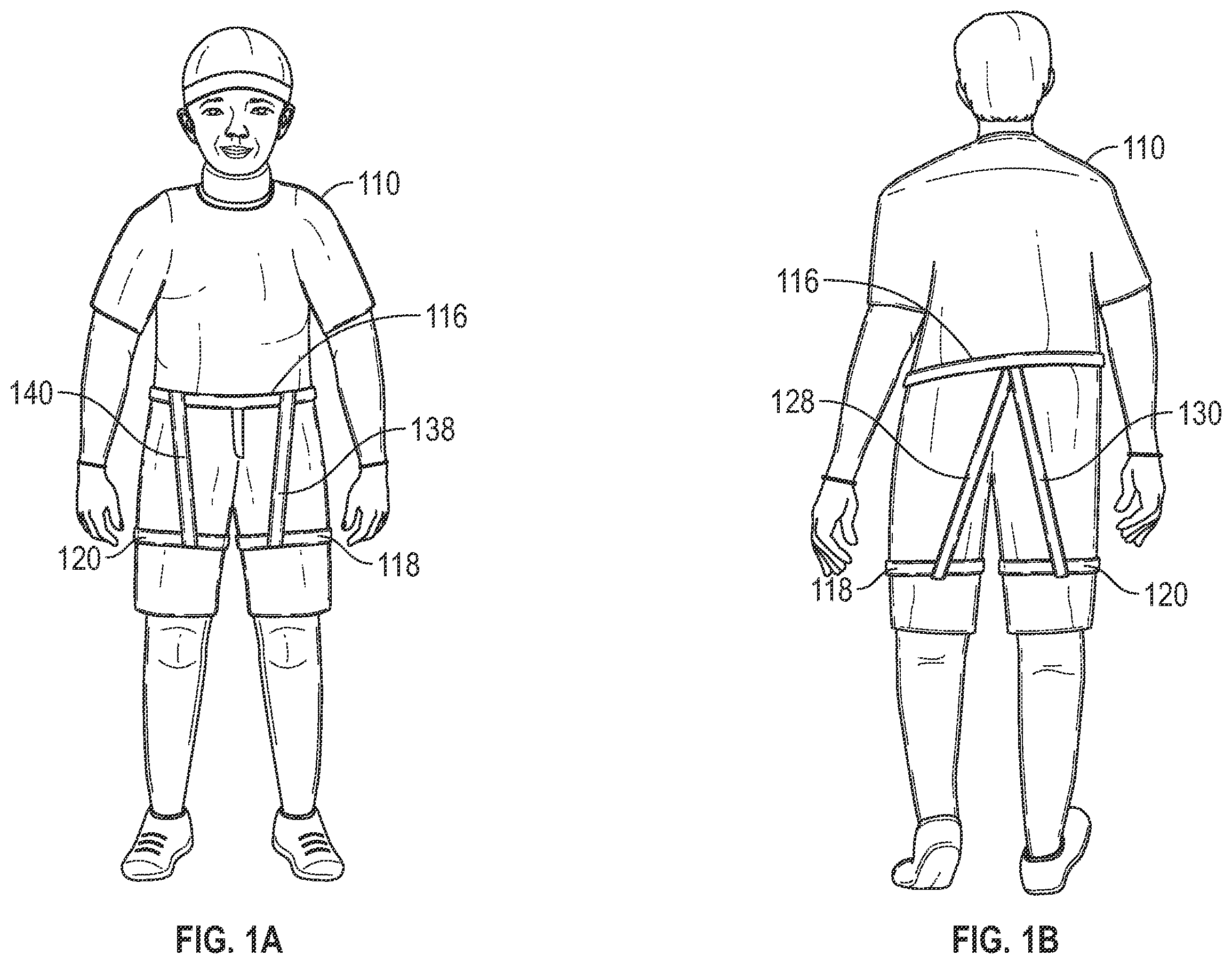 Patent US12496482 — Power shorts for fitness and rehabilitation — Figure 1