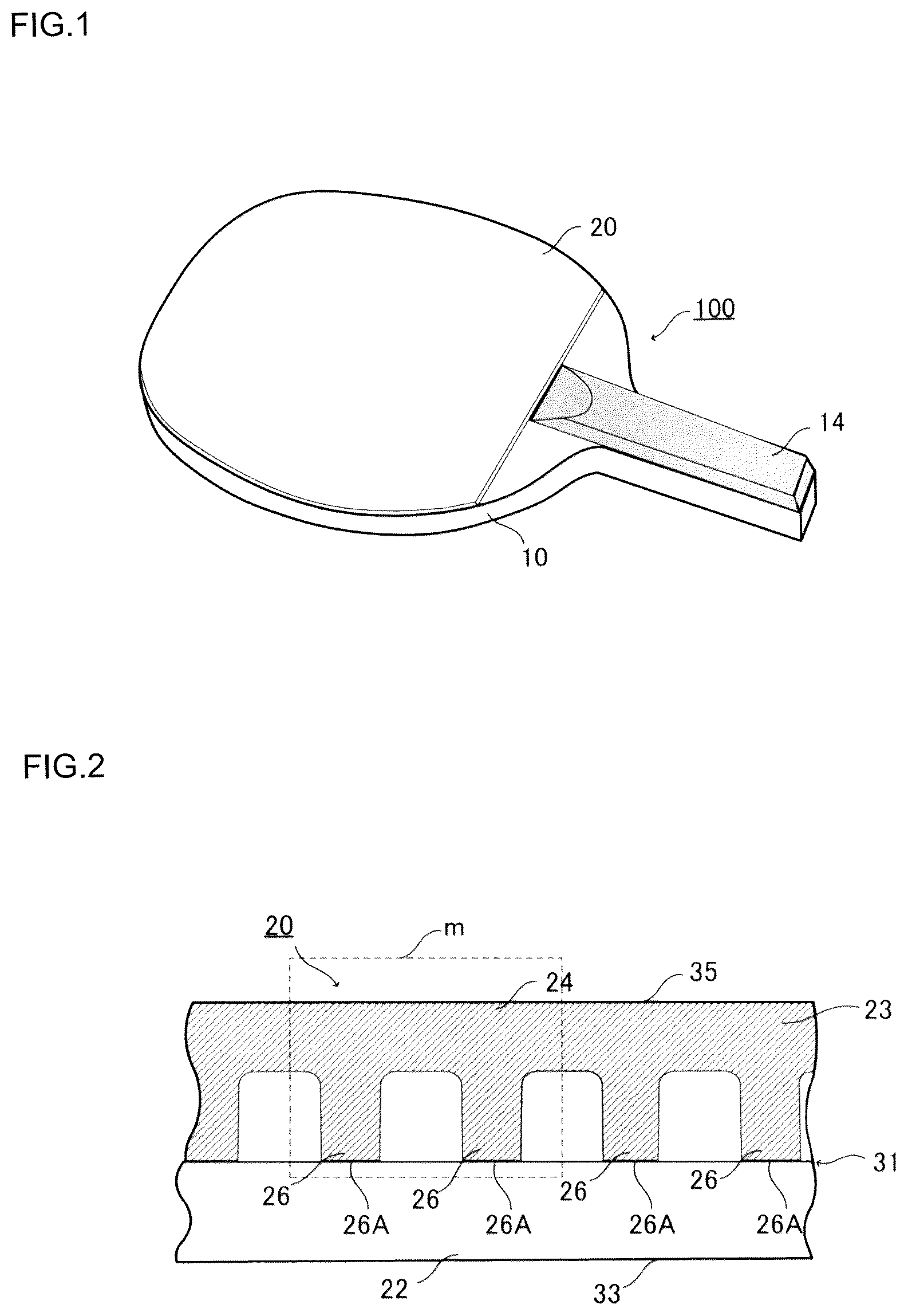 Patent US12496502 Figure 1 – Table tennis rubber