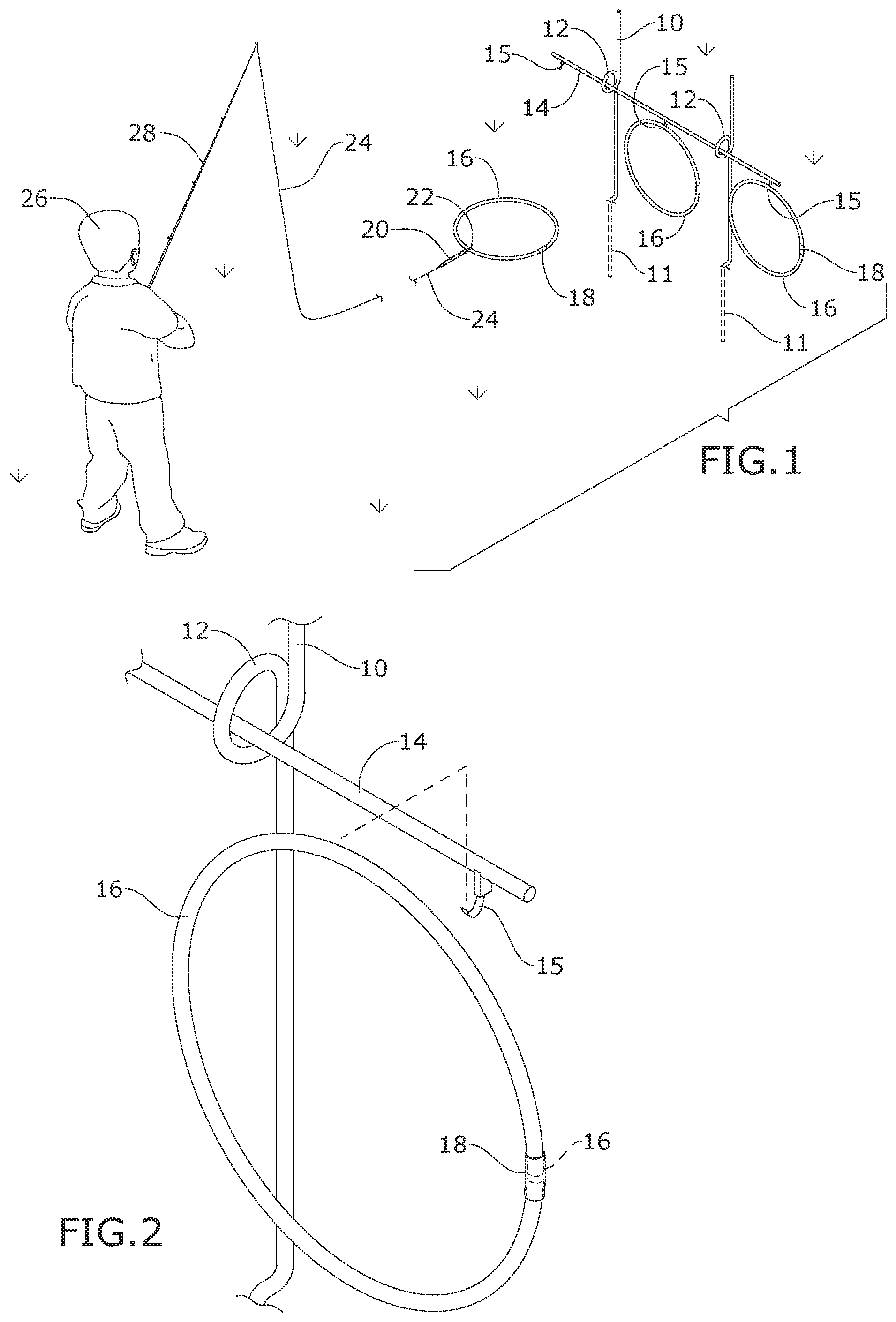Patent US12496510 Figure 1 – Glow golf fishing game