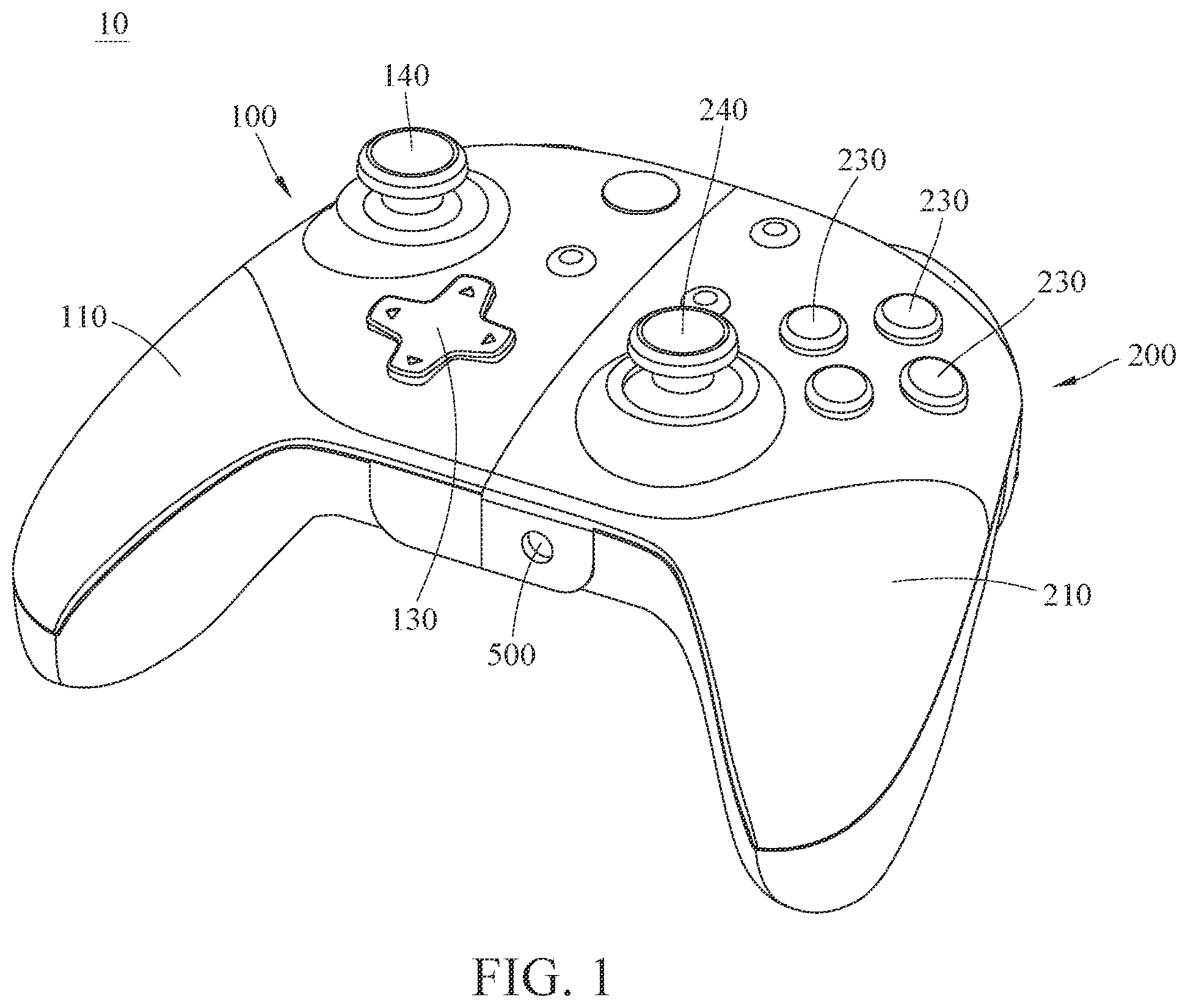 Patent US12496514 — Game controller — Figure 1