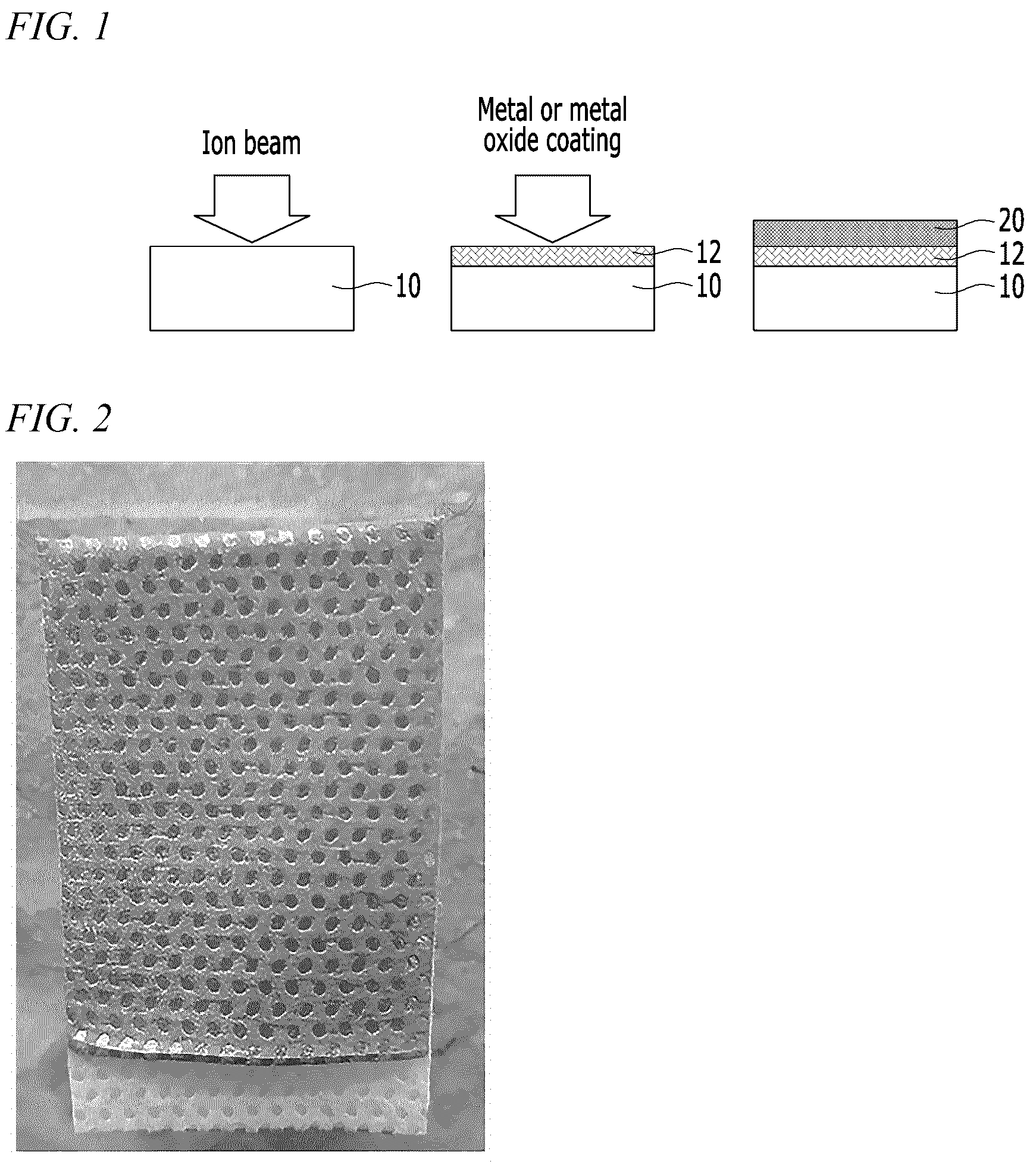 Patent US12496542 — Antibacterial or antiviral filter having improved coating durability and UV durability — Figure 1