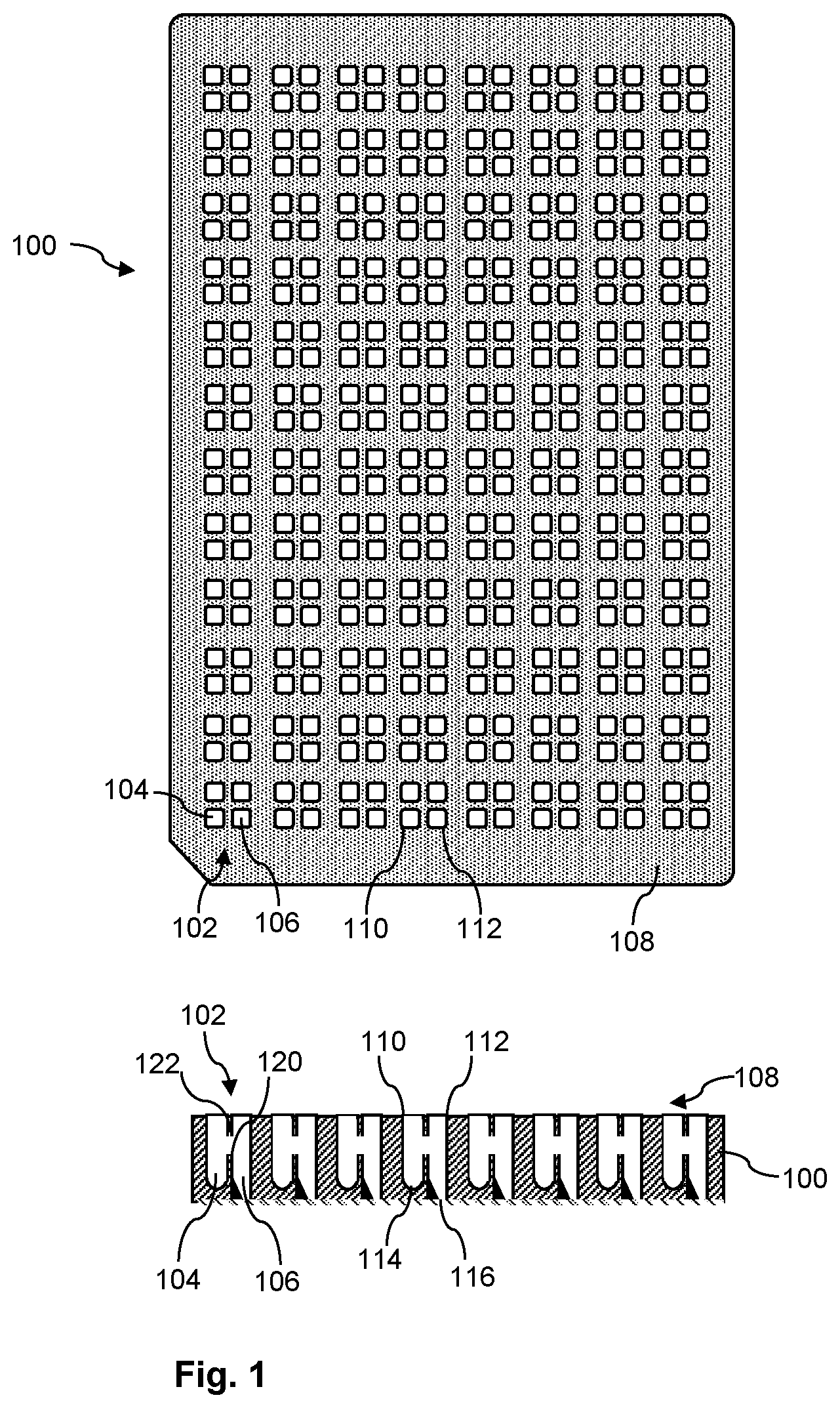 Patent US12496586 — Microplate for containing a plurality of samples — Figure 1