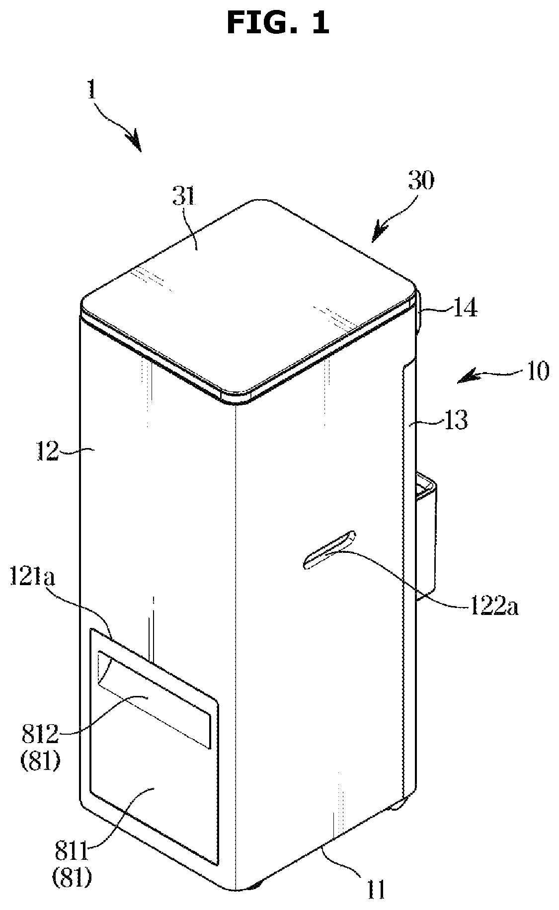 Patent US12496589 — Food waste disposer — Figure 1
