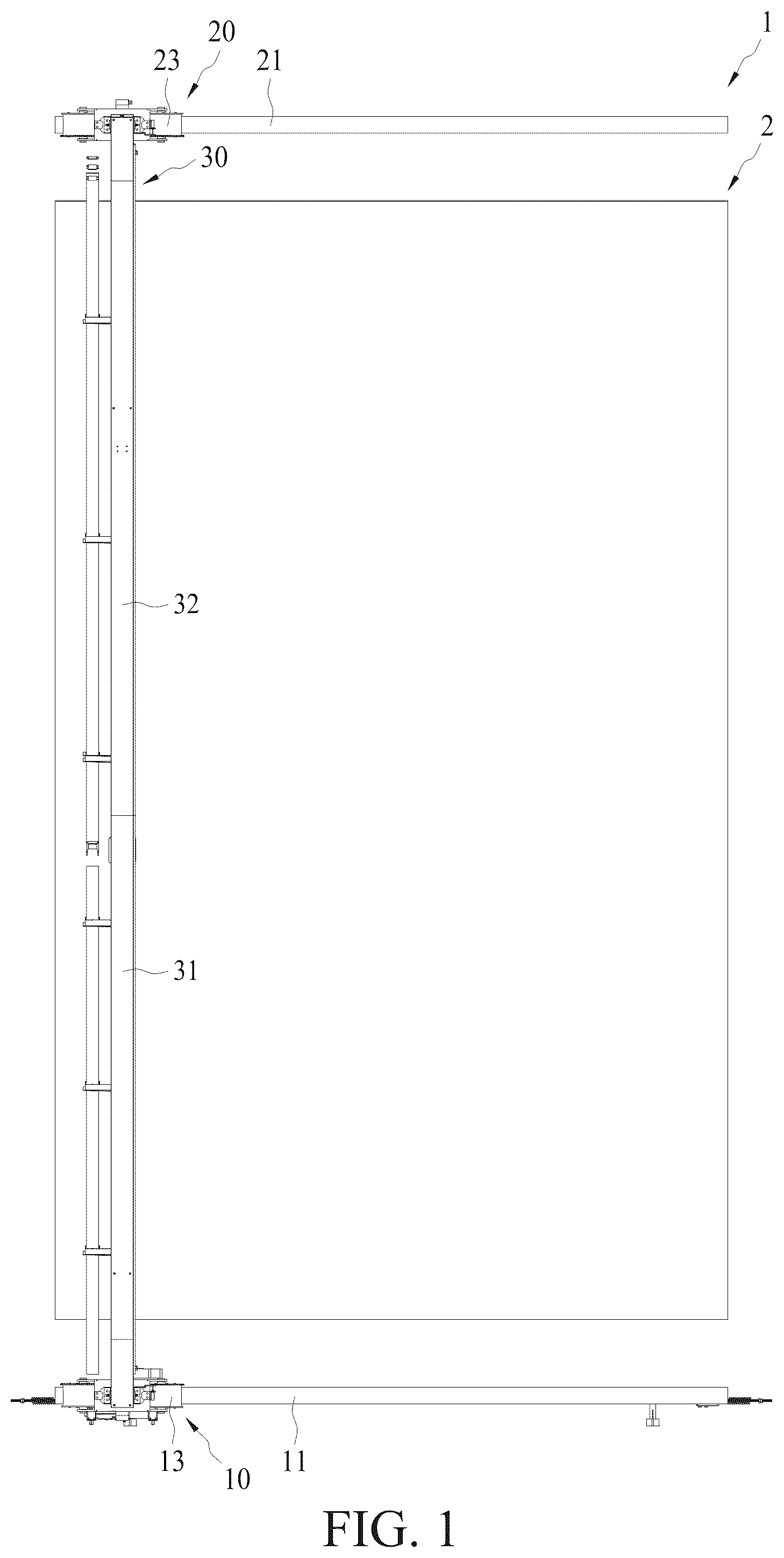 Patent US12496623 — Machine for cleaning solar panels — Figure 1