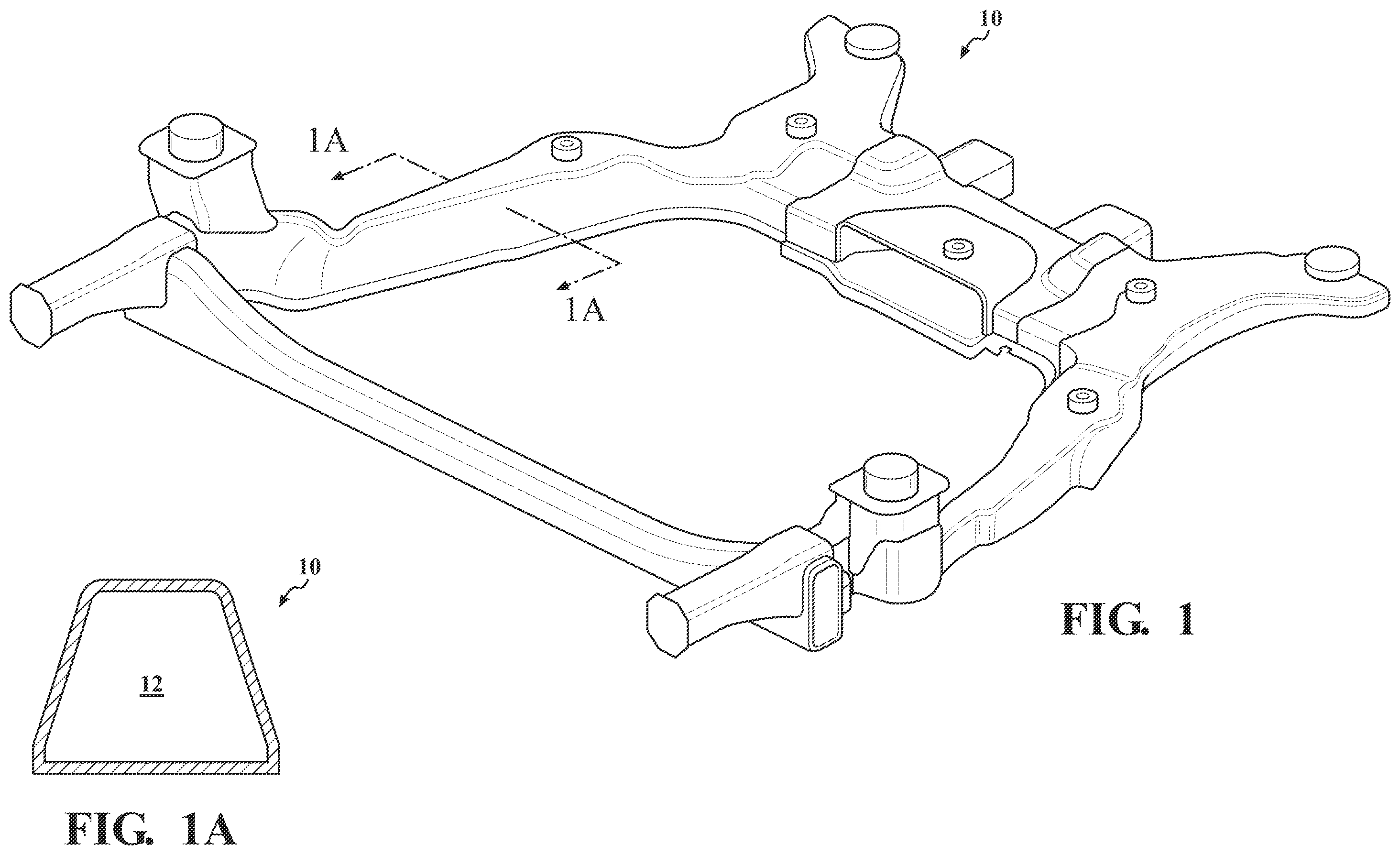Patent US12496632 — Manufacture of hollow core high pressure vacuum die cast components — Figure 1