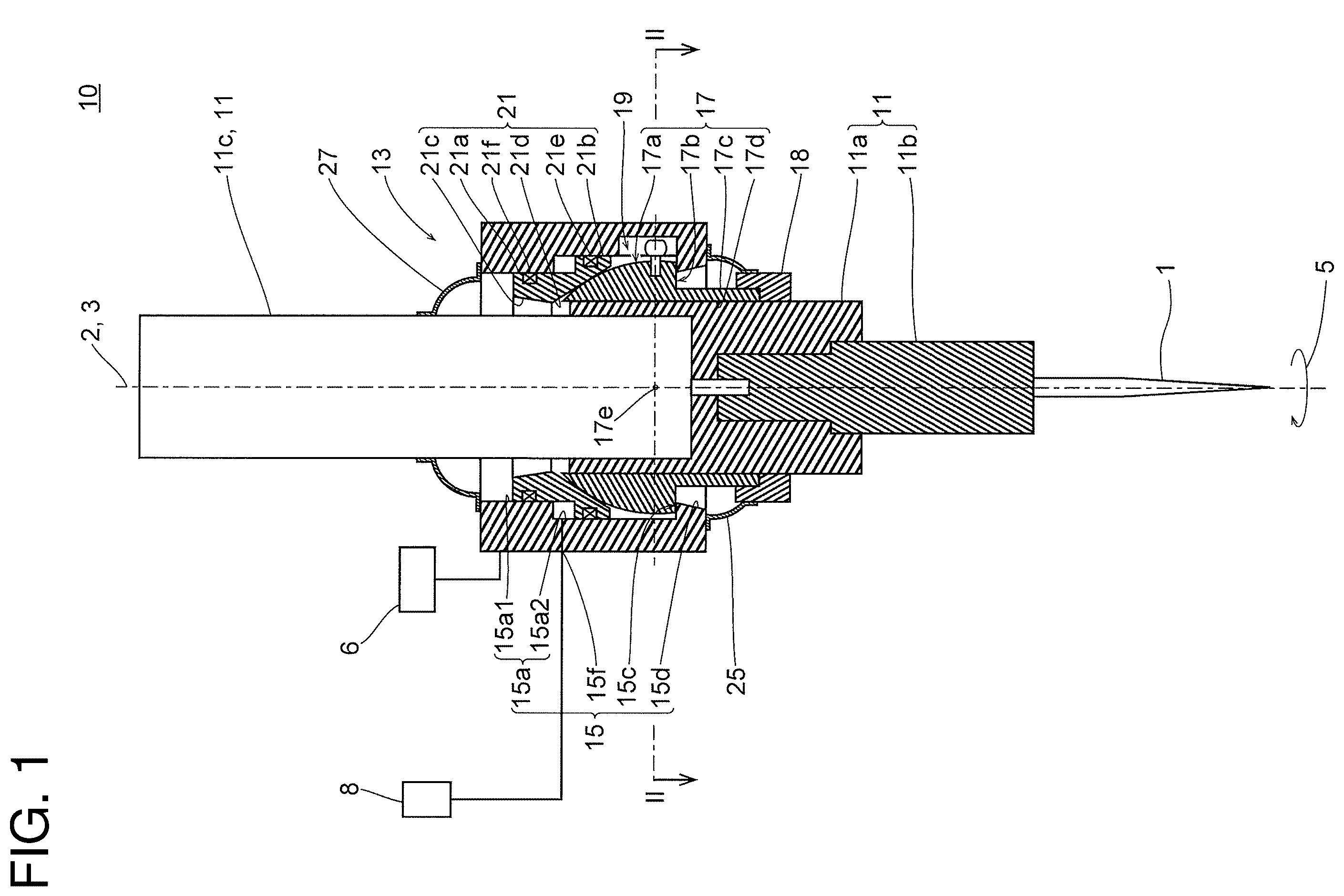 Patent US12496642 — Tool bracket, deburring tool with tool bracket, and deburring method — Figure 1