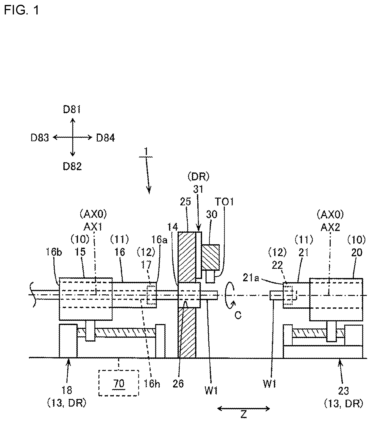 Patent US12496673 — Machine tool and method of deciding tool moving path — Figure 1