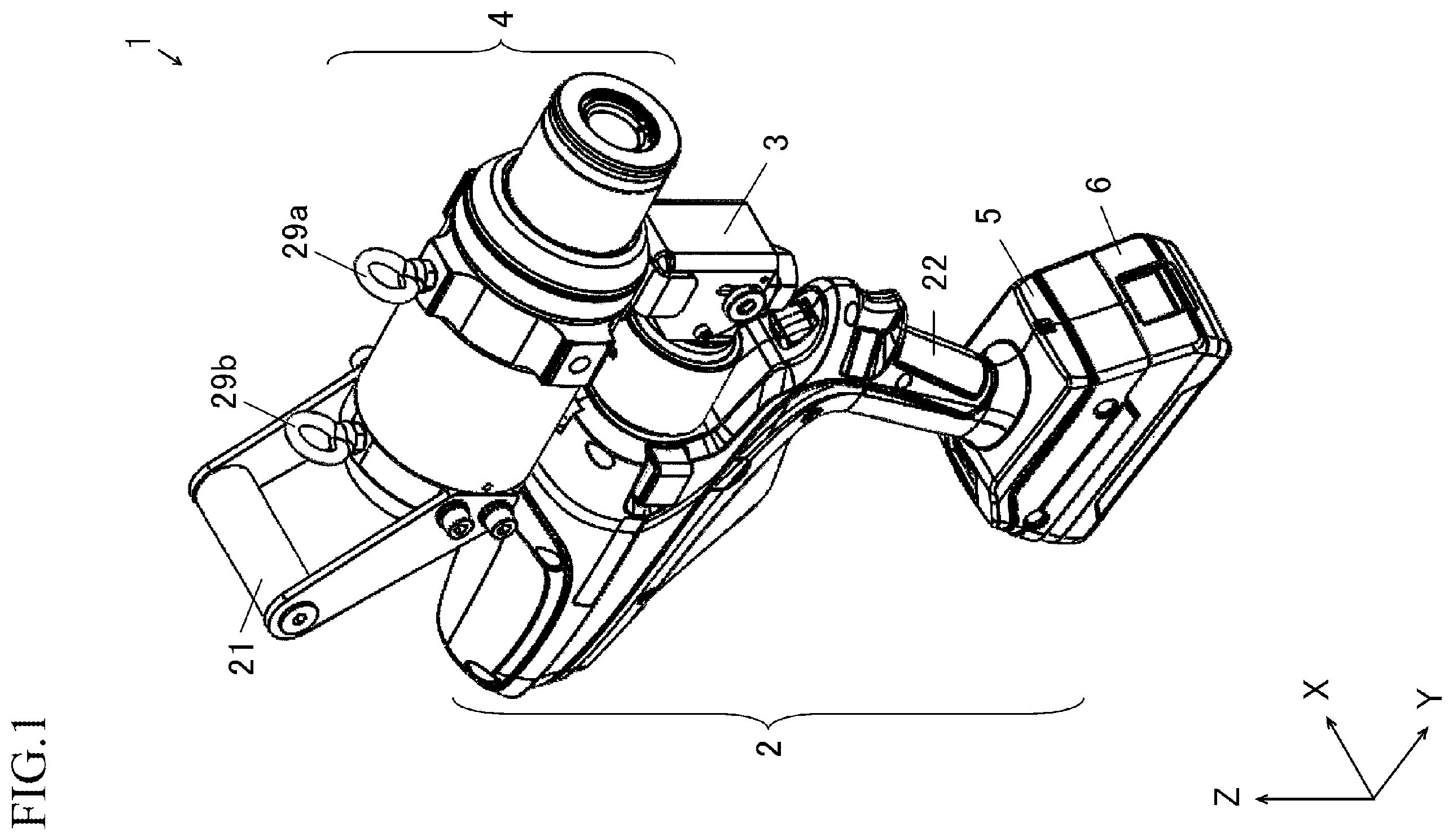 Patent US12496703 Figure 1 – Electric tool