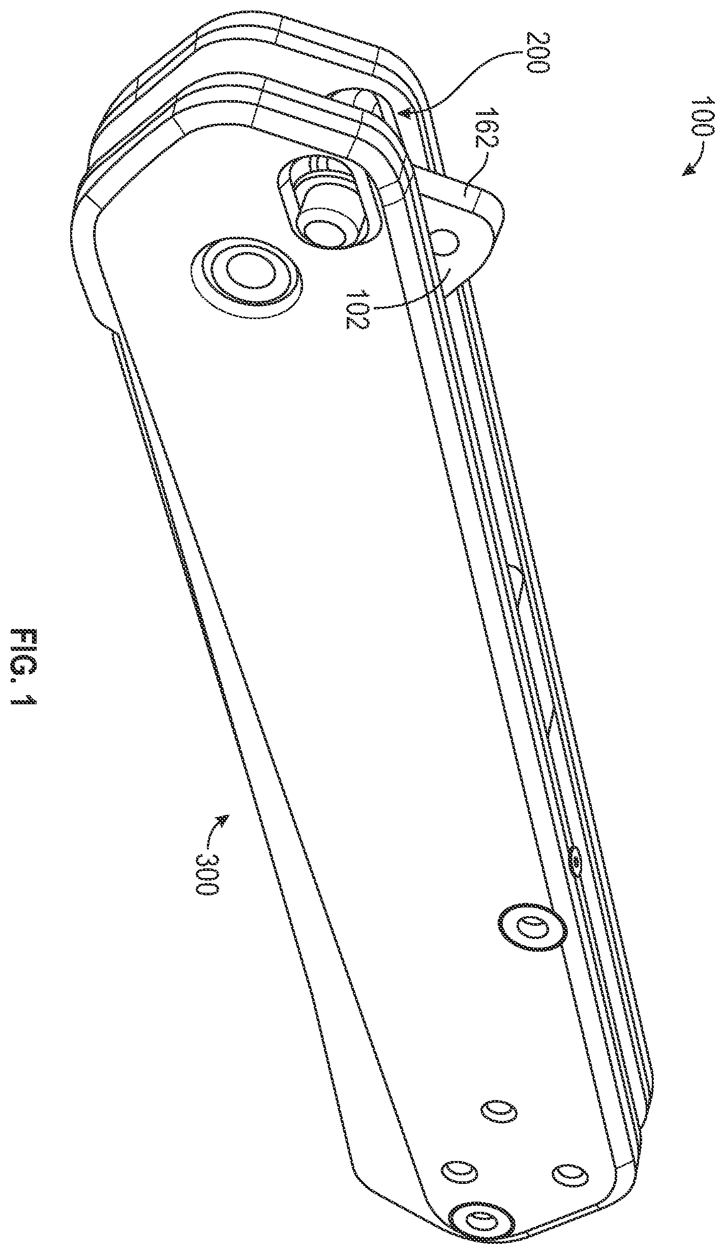 Patent US12496736 — Knife with safety lock — Figure 1