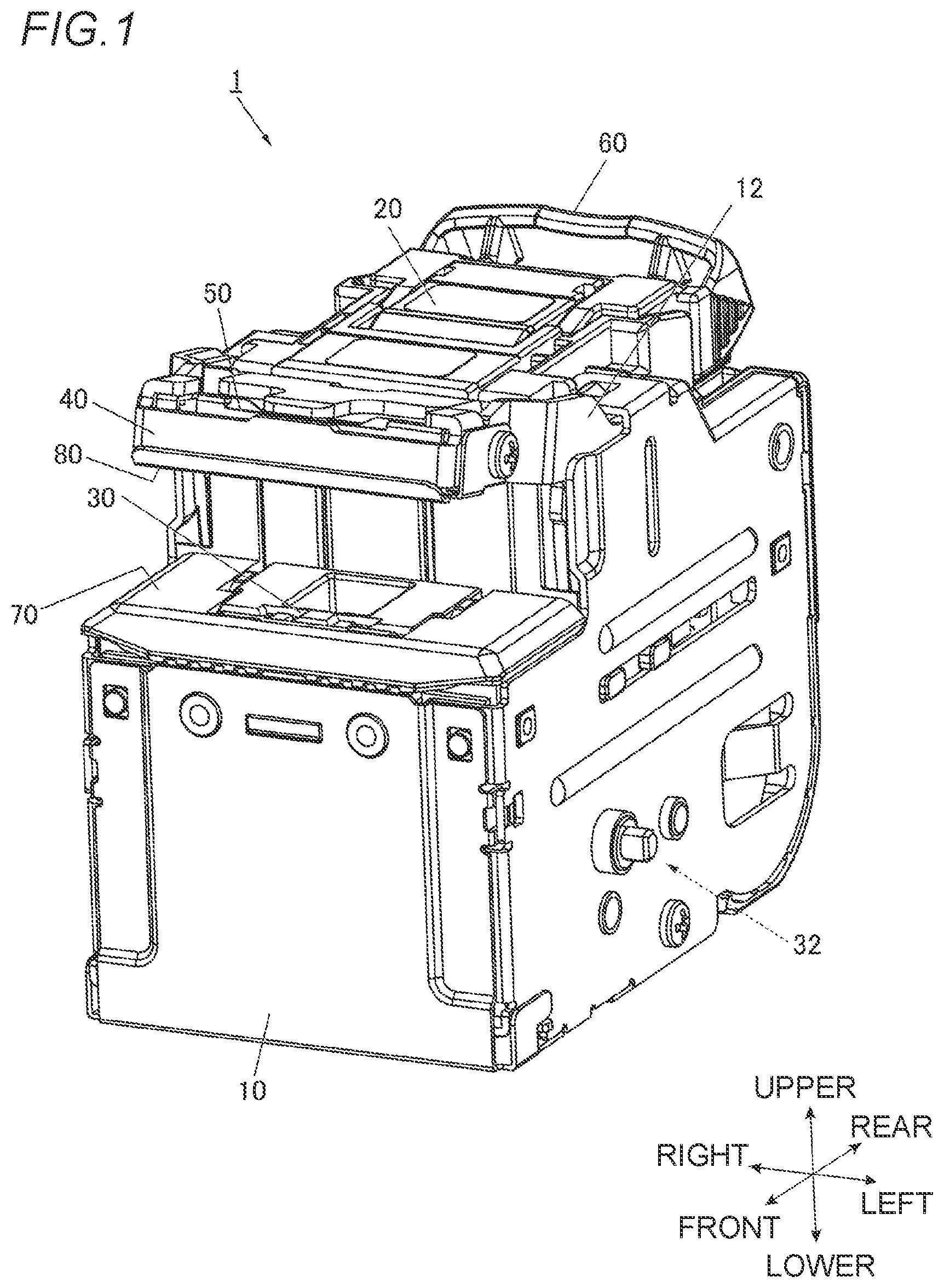 Patent US12496743 Figure 1 – Cartridge and stapler
