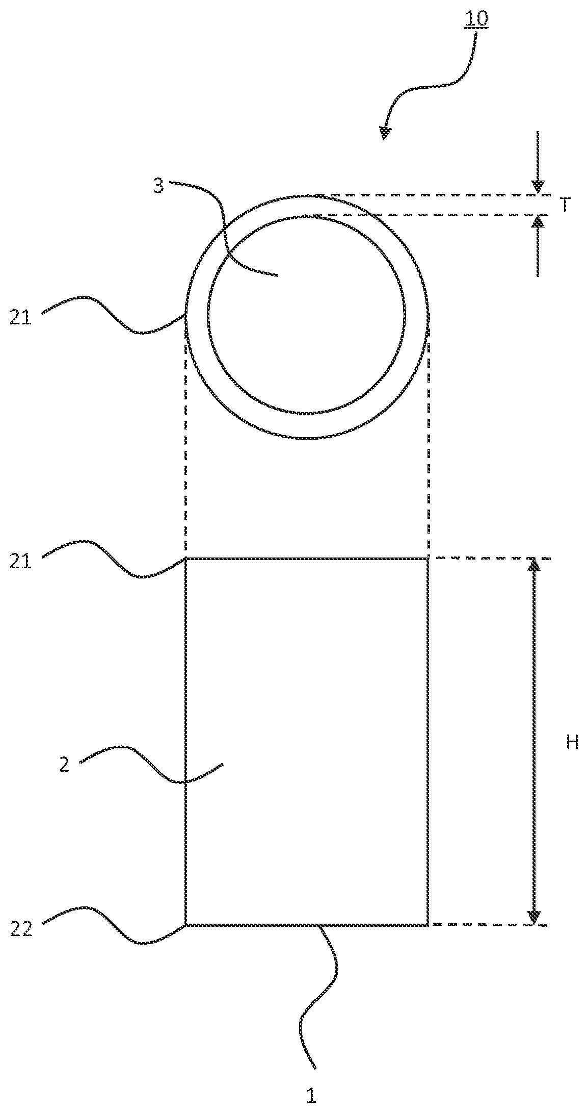 Patent US12496755 — Injection molded article — Figure 1