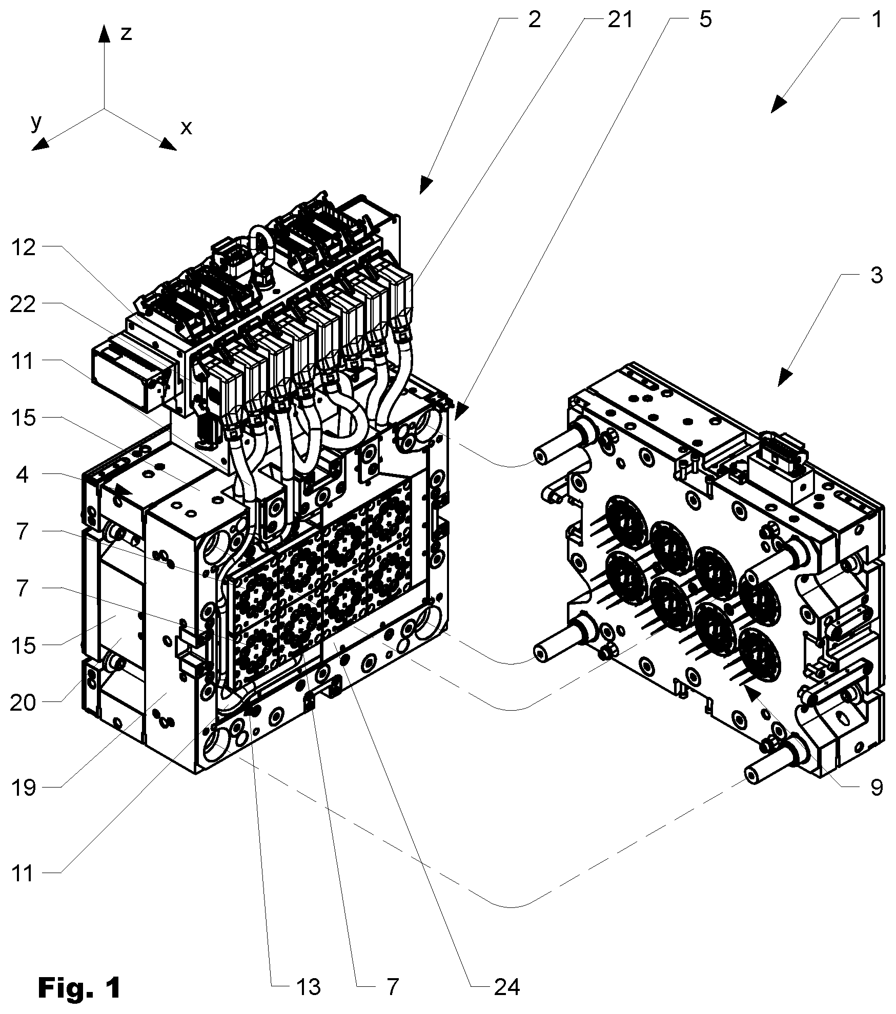 Patent US12496757 — Injection mold — Figure 1