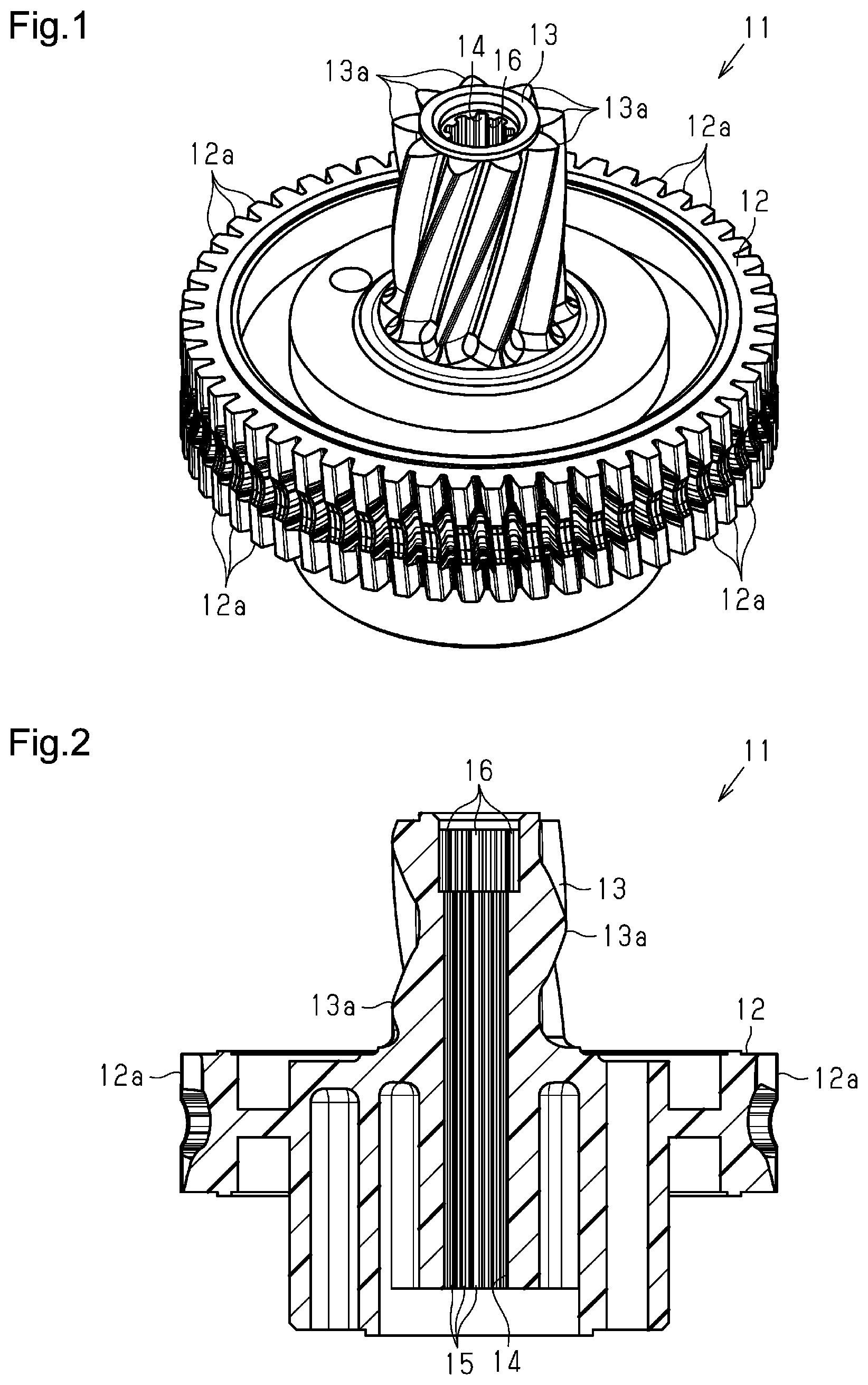 Patent US12496758 — Multi-stage helical gear manufacturing apparatus and multi-stage helical gear manufacturing method — Figure 1