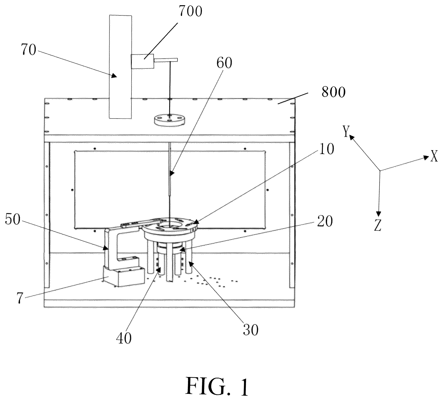 Patent US12496761 Figure 1 – Sealing apparatus, sealing and cutting device, and processing method