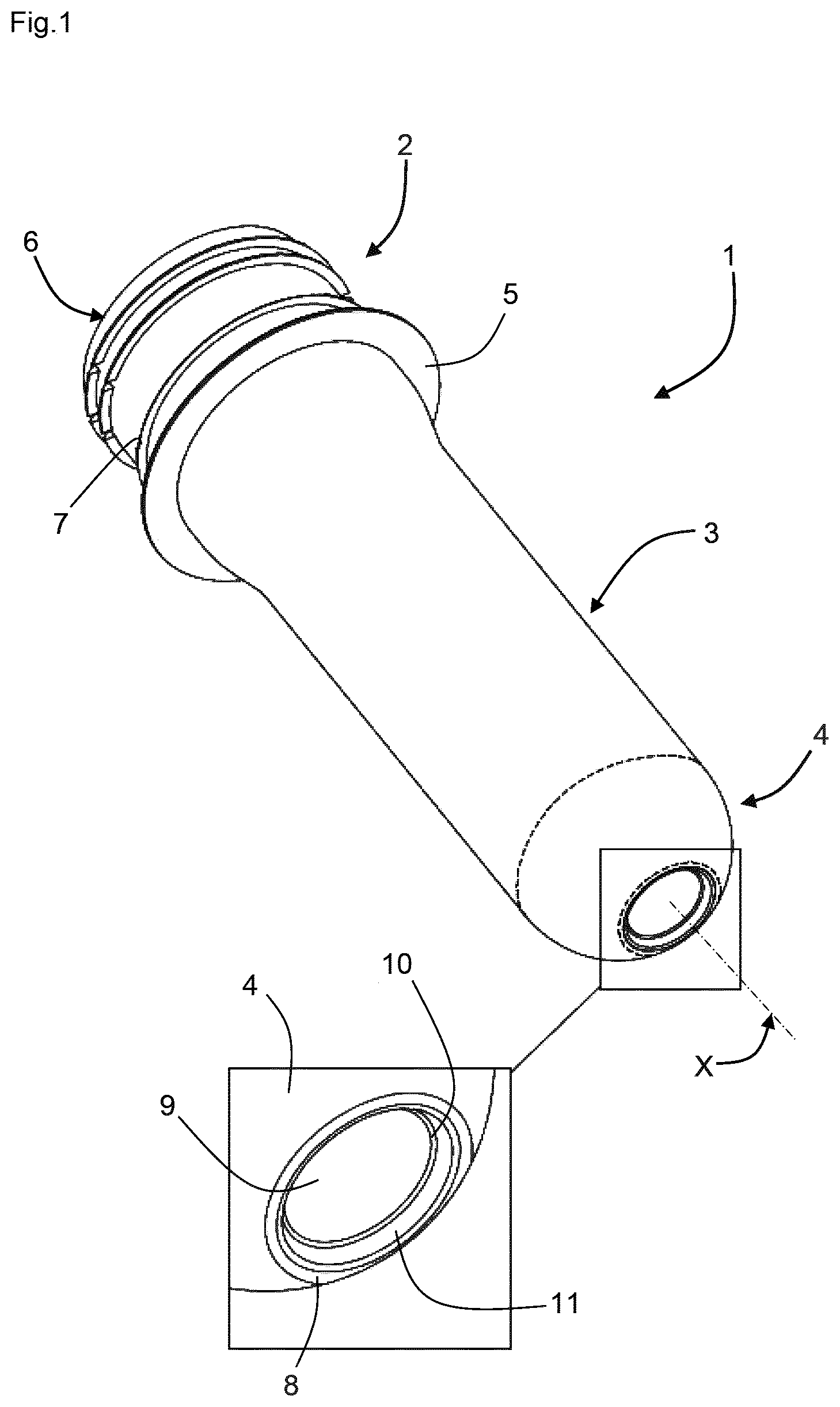 Patent US12496762 — Container preform made of plastic — Figure 1