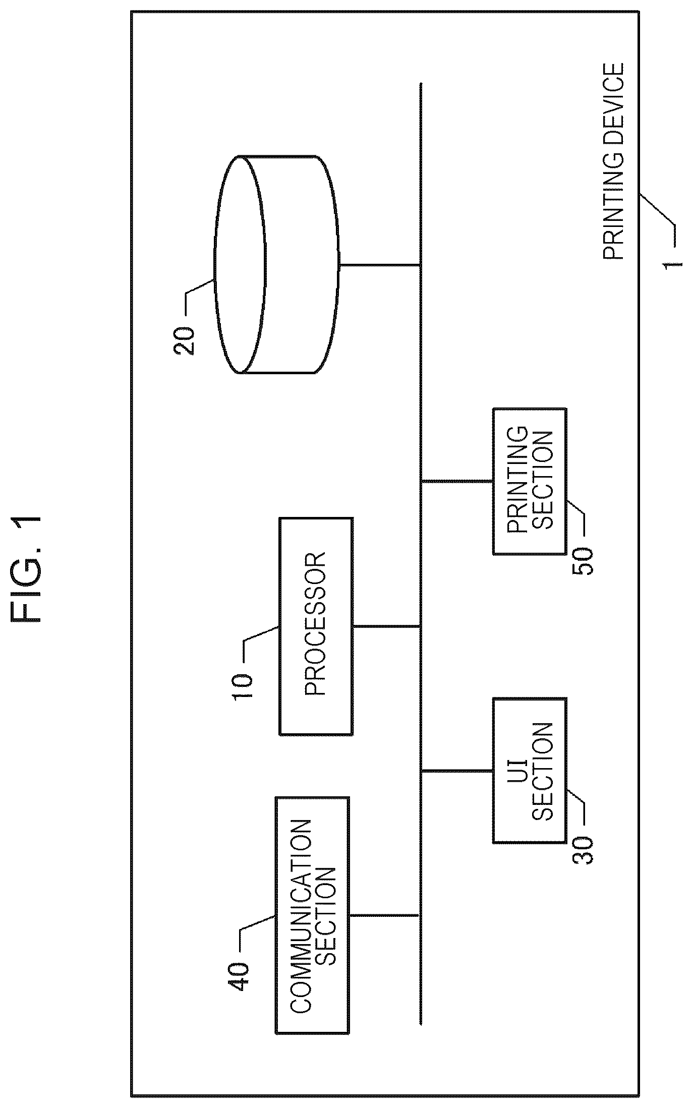 Patent US12496837 — Printing device — Figure 1