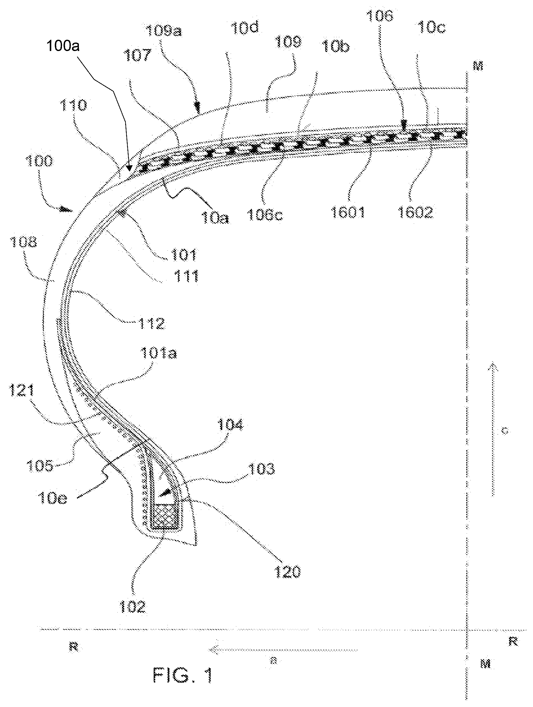 Patent US12496853 — Tyre for vehicle wheels — Figure 1