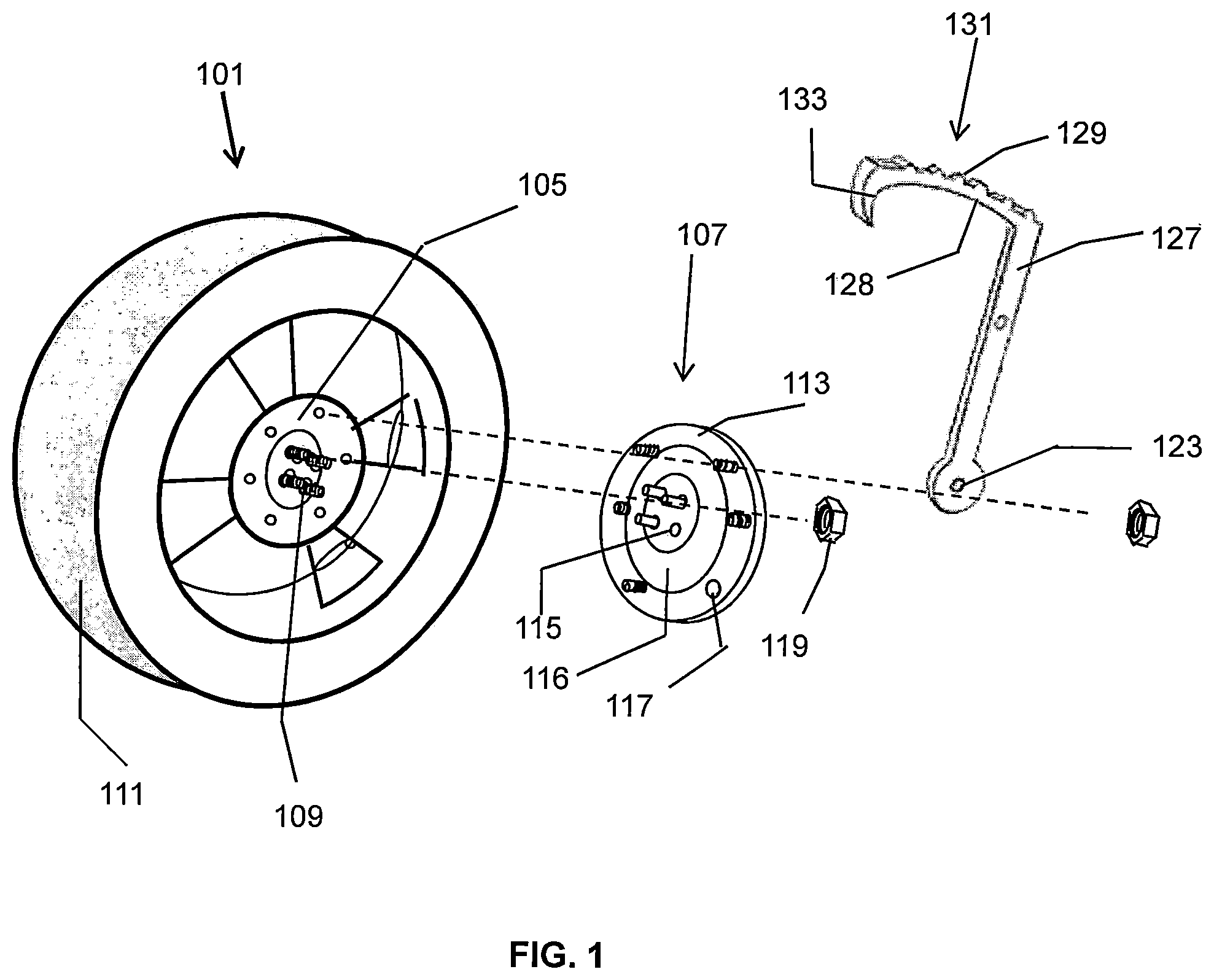 Patent US12496859 — Tire traction device — Figure 1