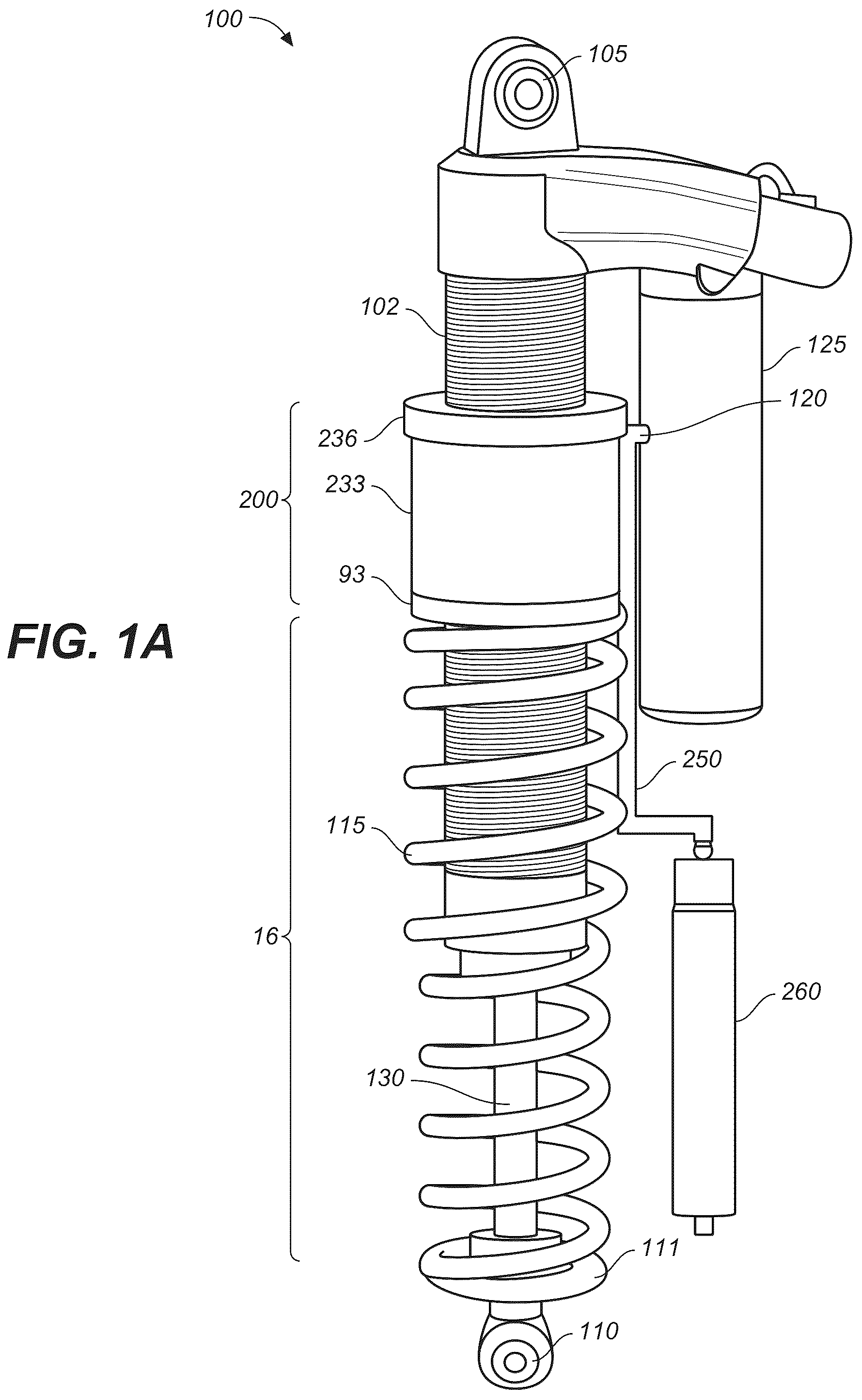 Patent US12496867 — Hydraulically-adjustable preload and/or cross-over — Figure 1
