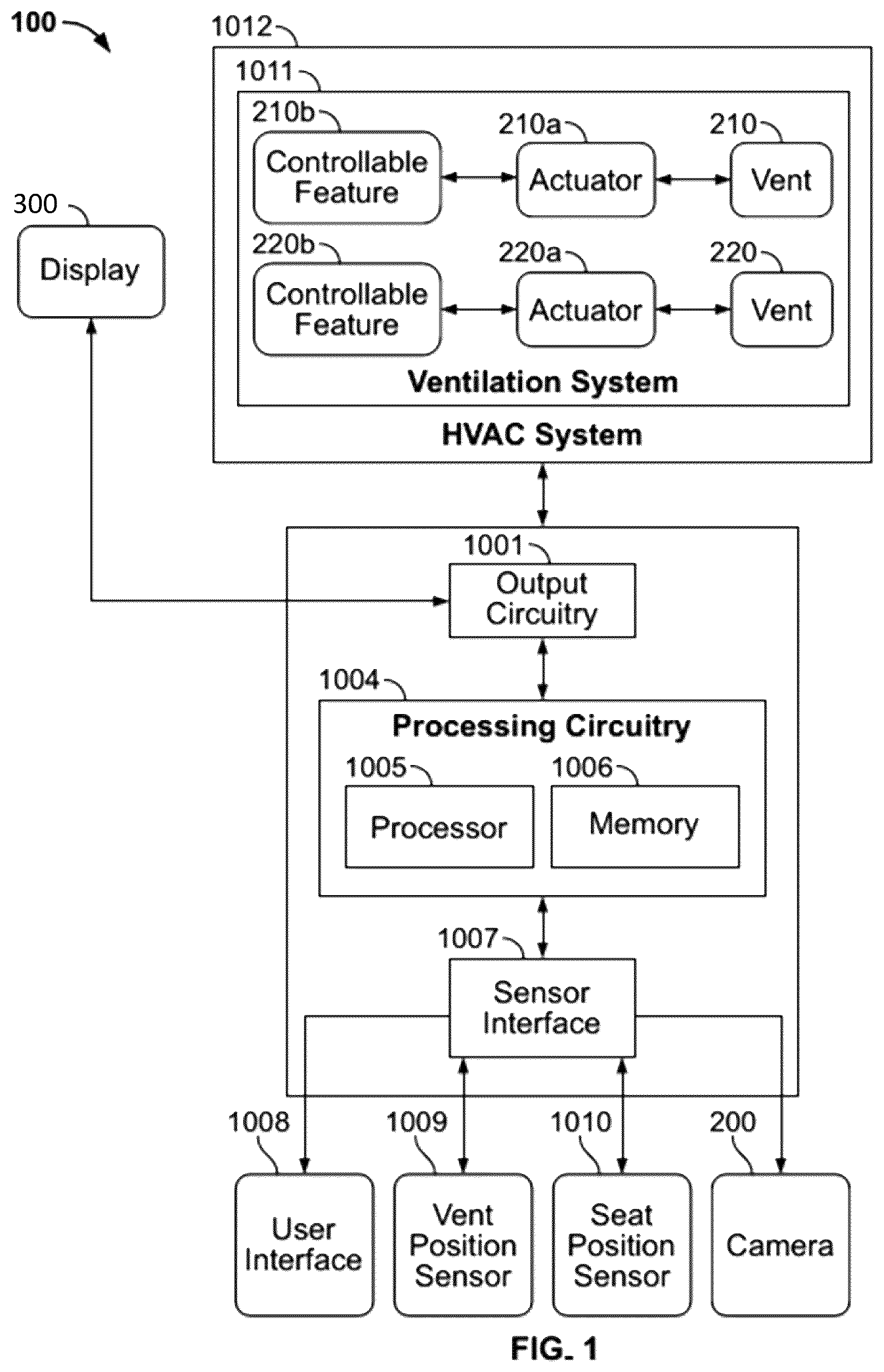 Patent US12496871 — HVAC air vent patterns — Figure 1