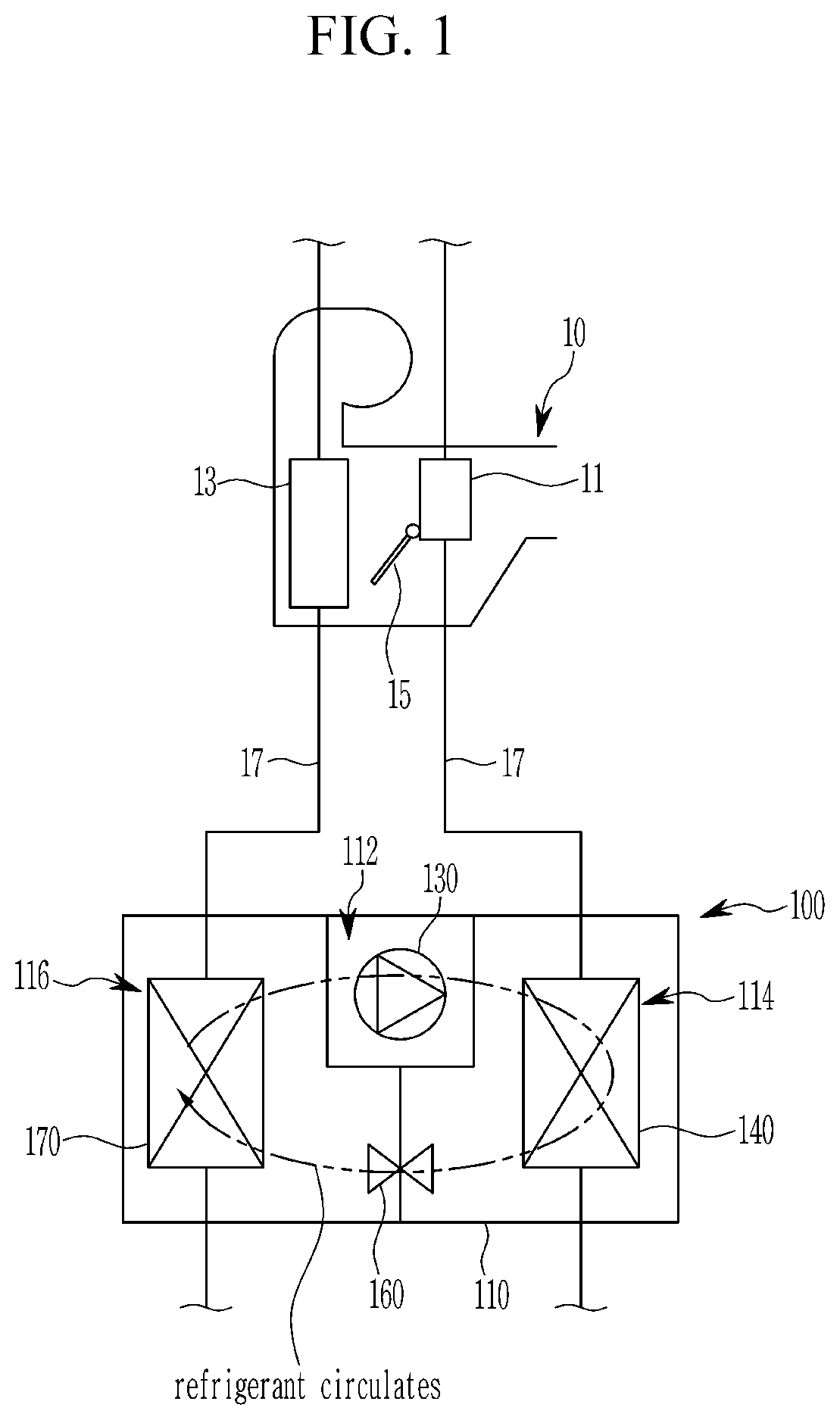 Patent US12496881 — Thermal energy module for a vehicle — Figure 1