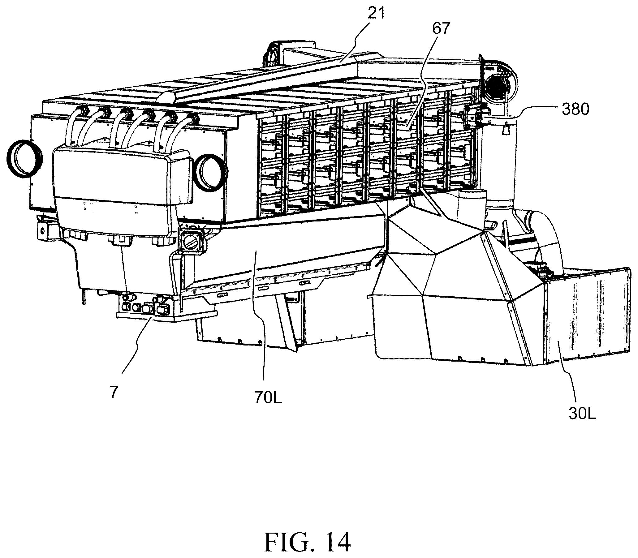 Patent US12496895 Figure 14 – Liquid cooling system for an electric vehicle