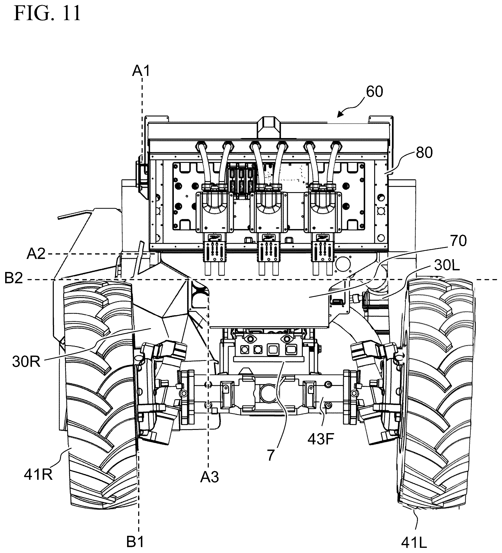 Patent US12496896 Figure 11 – Liquid cooling system for an electric vehicle