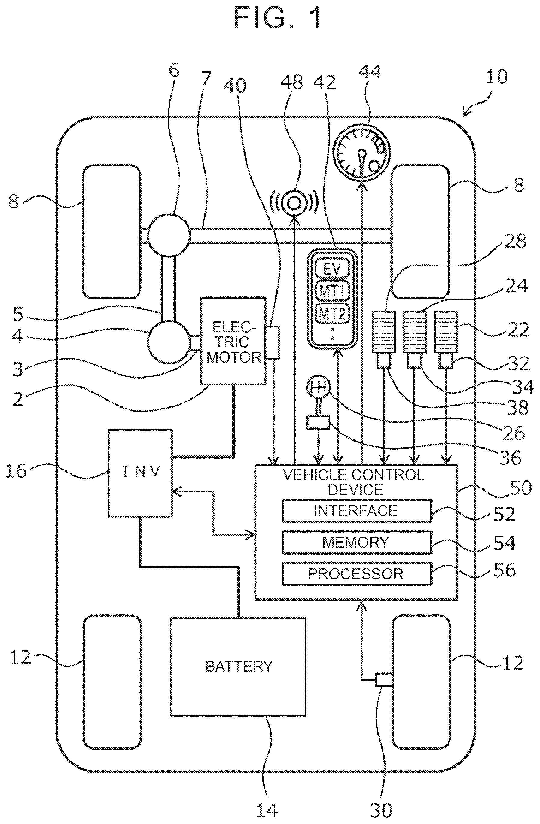 Patent US12496910 — Battery electric vehicle — Figure 1