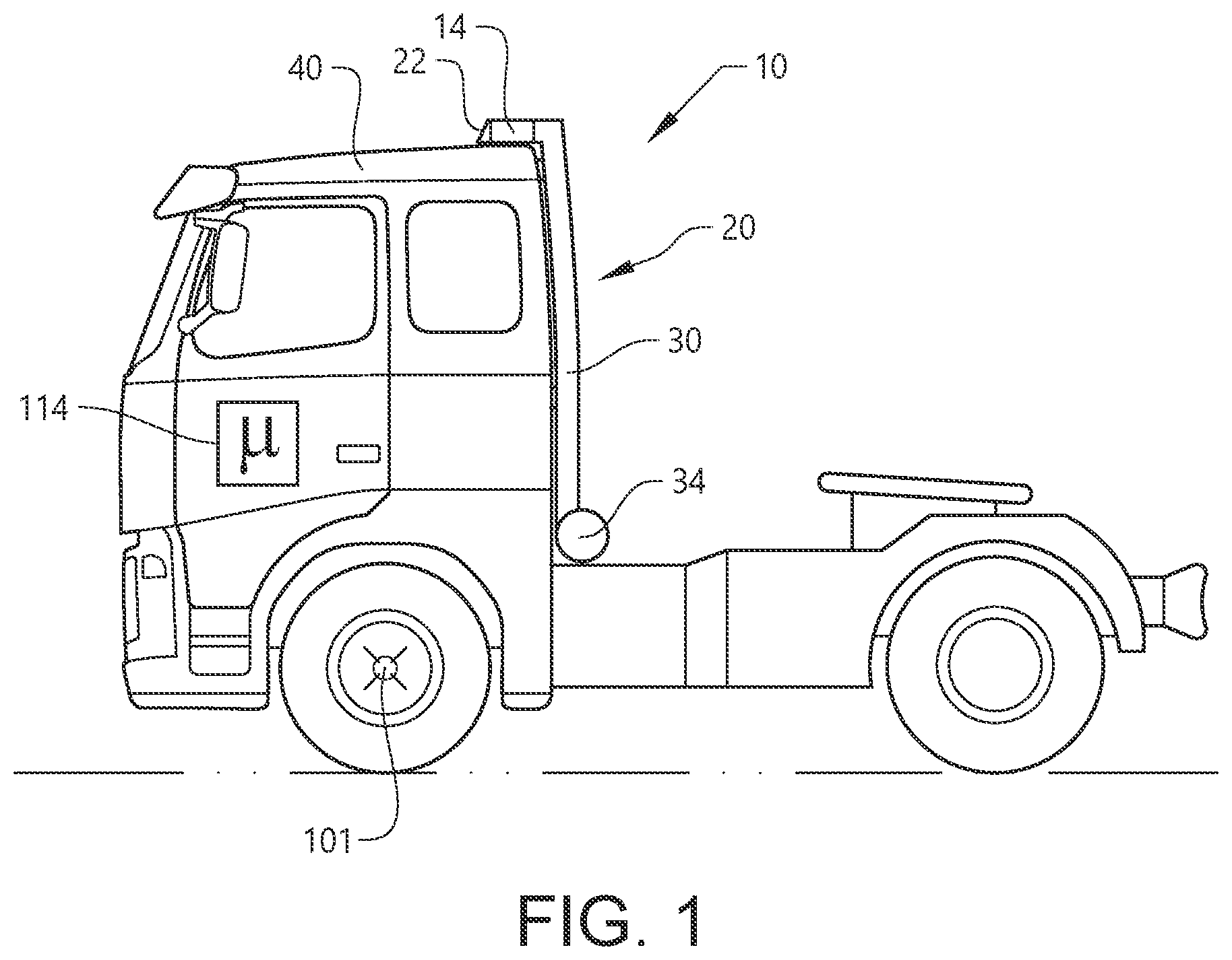 Patent US12496915 — Vehicle fuel cell system — Figure 1