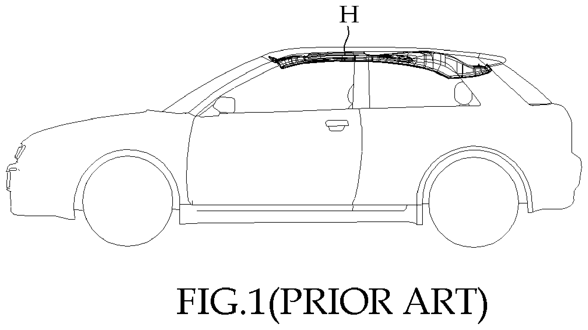 Patent US12496950 — Height adjustable assist handle for vehicle — Figure 1