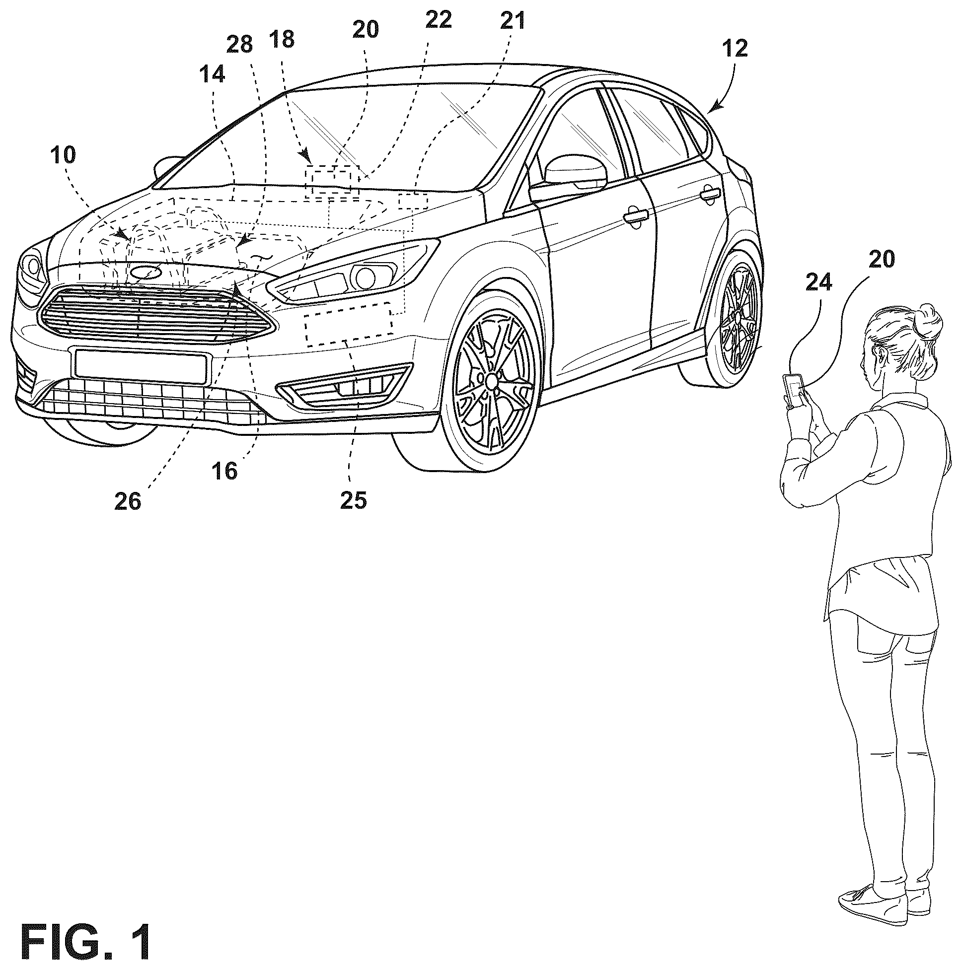Patent US12496952 — Thermal enclosure assembly for a vehicle — Figure 1